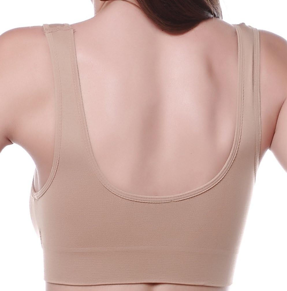 Detalle de Vermilion Bird Women’s 3-Pack Seamless Sports Bras with Removable Pads