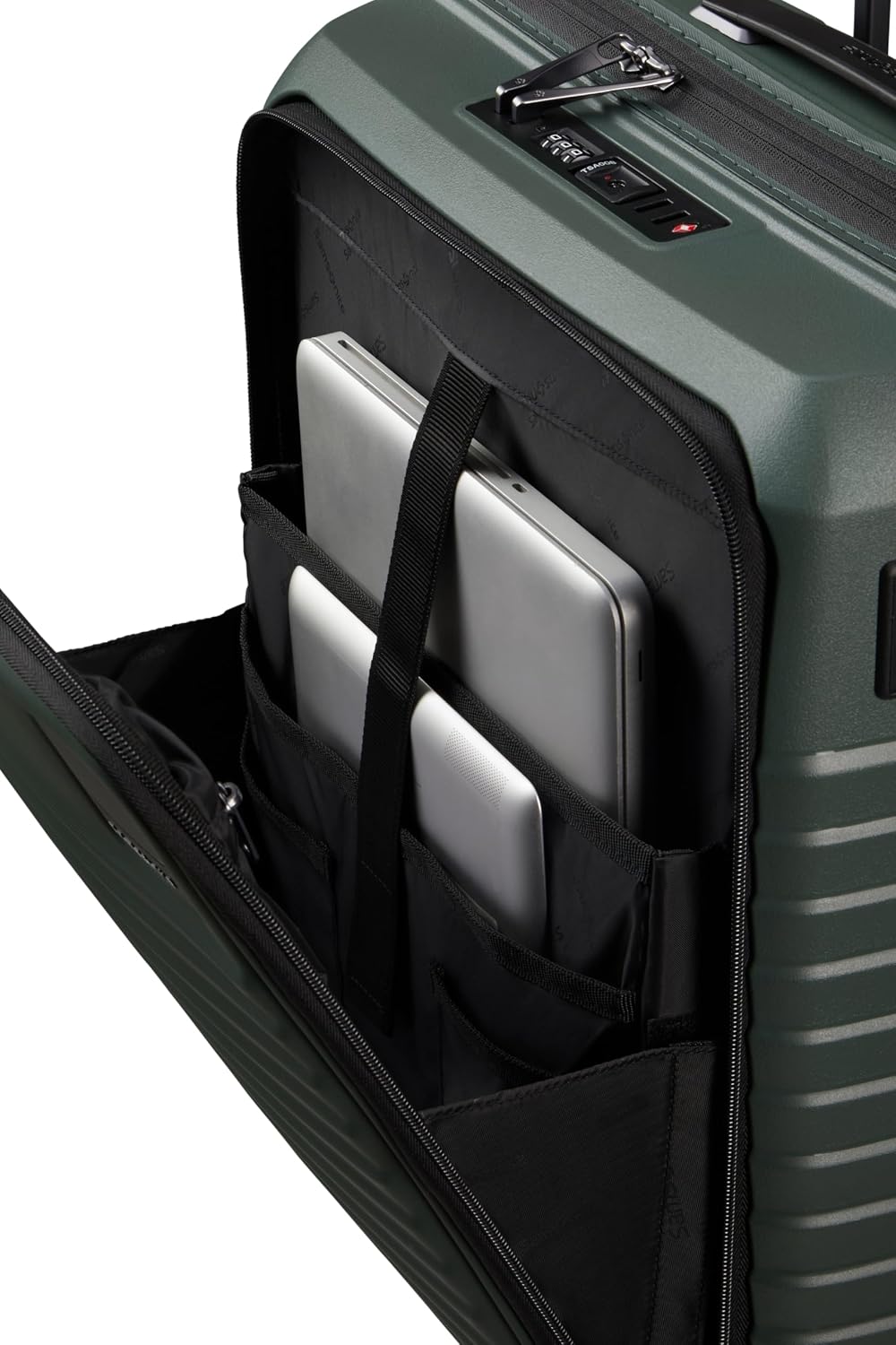 Thumbnail 5 de Samsonite Intuo Spinner S (55 cm) erweiterbares Handgepäck in Olive Green – TSA-Schloss