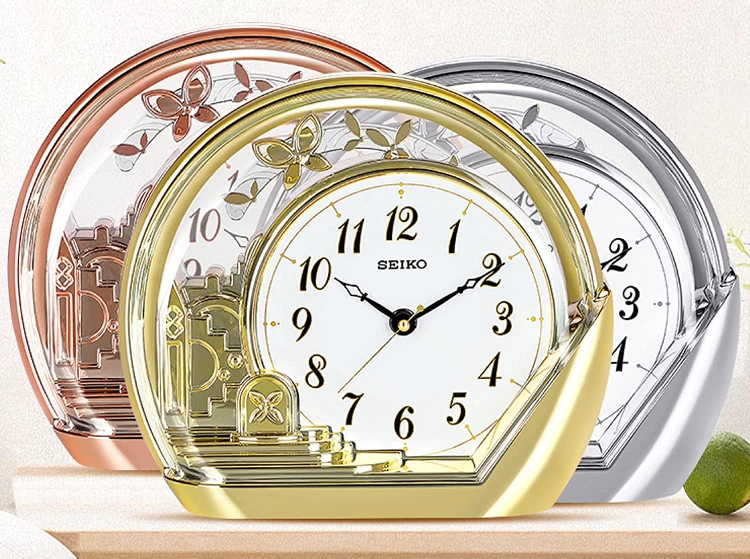 Thumbnail 2 de Seiko Clocks QXN232S – Montre de Table au design argenté et verre anti-reflet