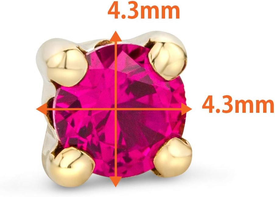 Detalle de Orovi Boucles D'Oreilles Rubis 0,41 ct