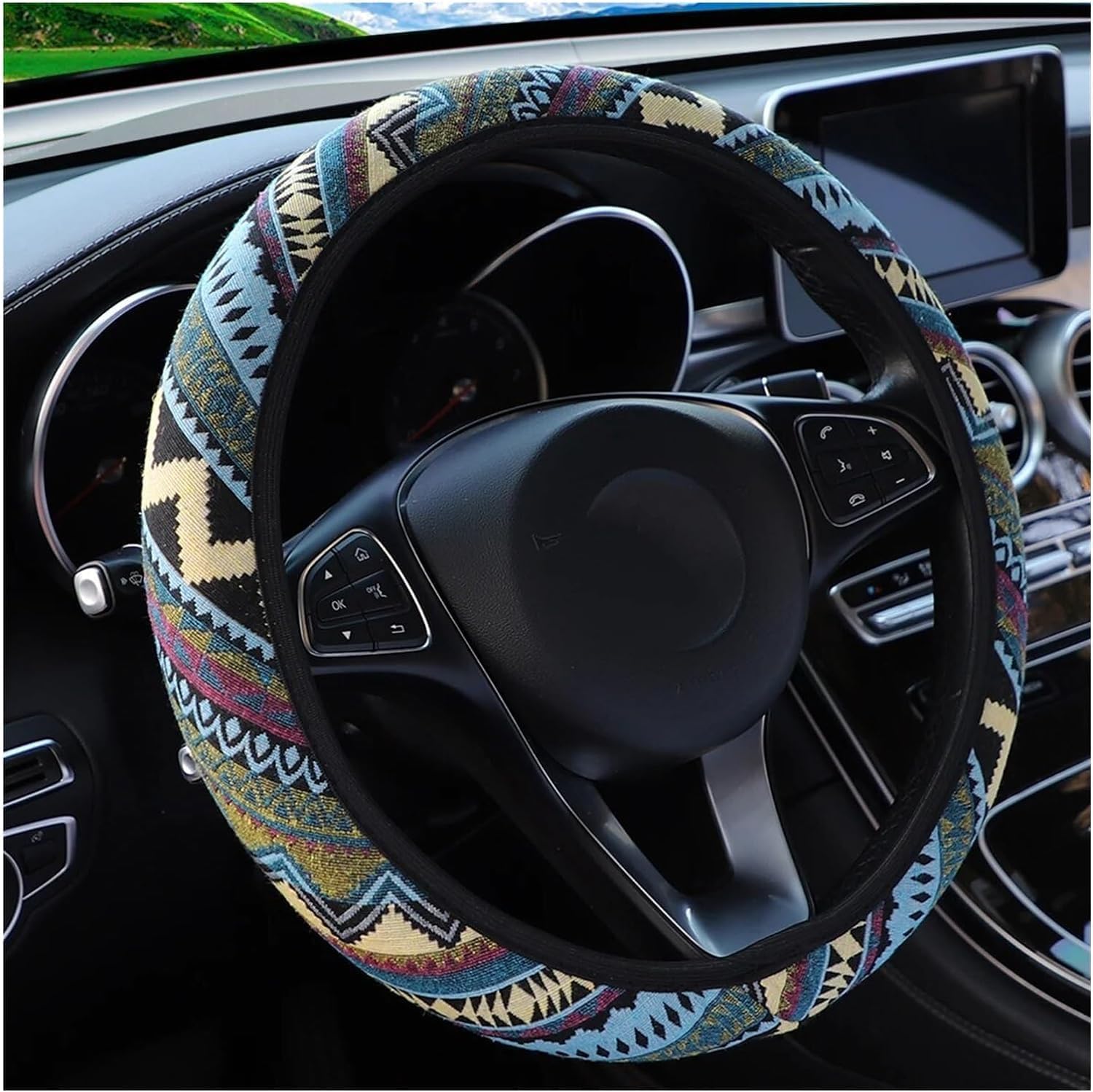 Detalle 1 de Istn Steering Wheel Cover, 14.5–15-Inch