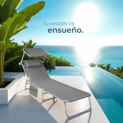 Thumbnail 7 de tectake Set de tumbonas plegables jardín exterior