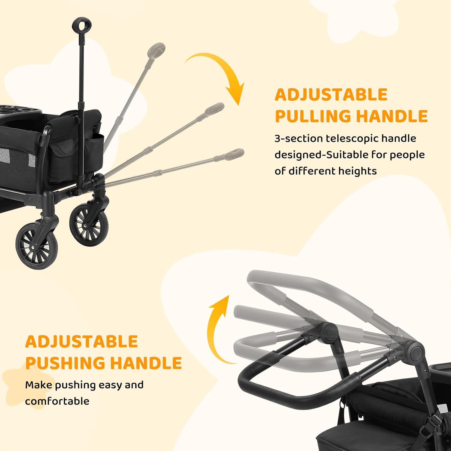 Thumbnail 6 de ELEMARA Stroller Wagon 110 lbs capacity