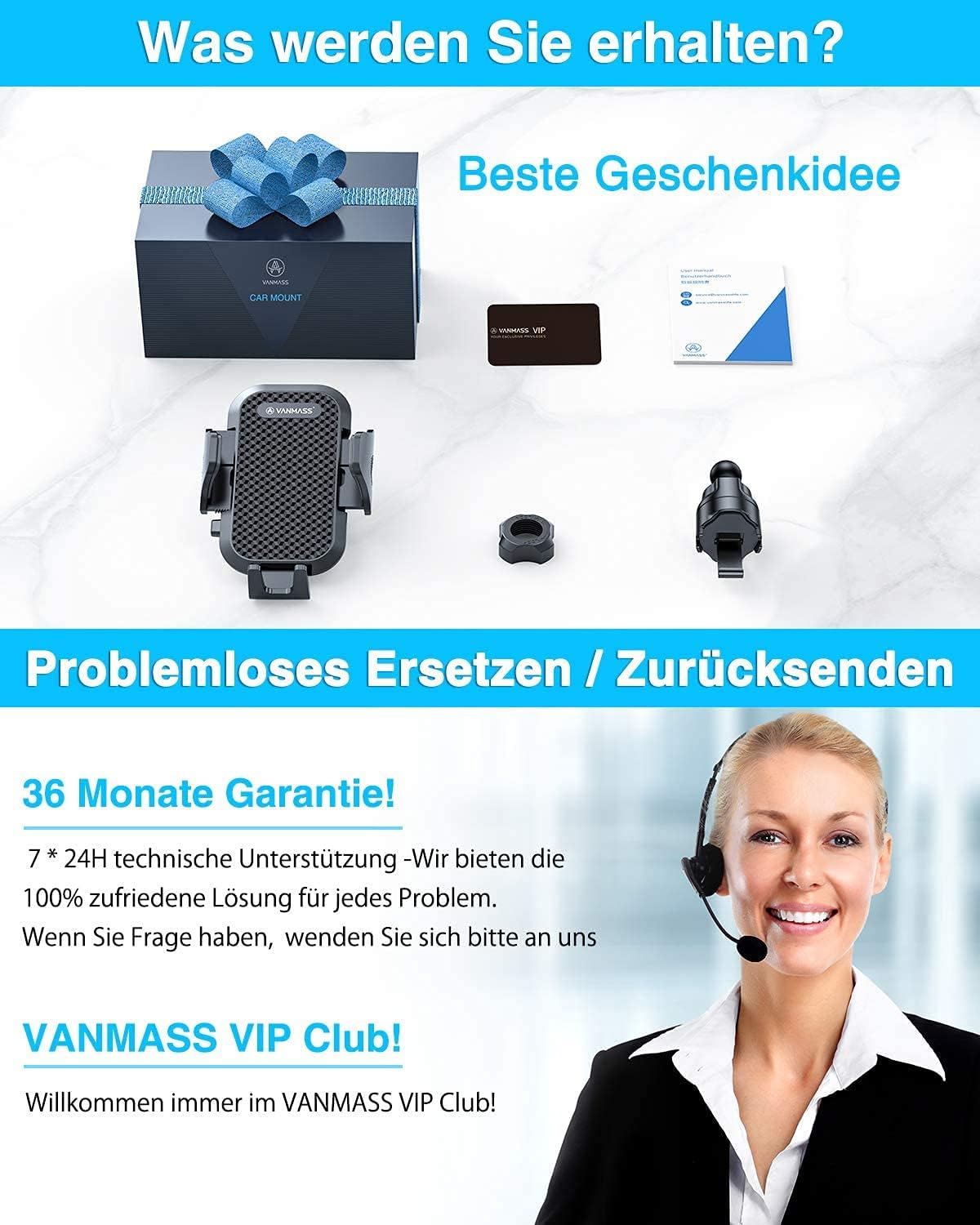 Thumbnail 6 de VANMASS 2026 Militärische Handyhalterung Auto