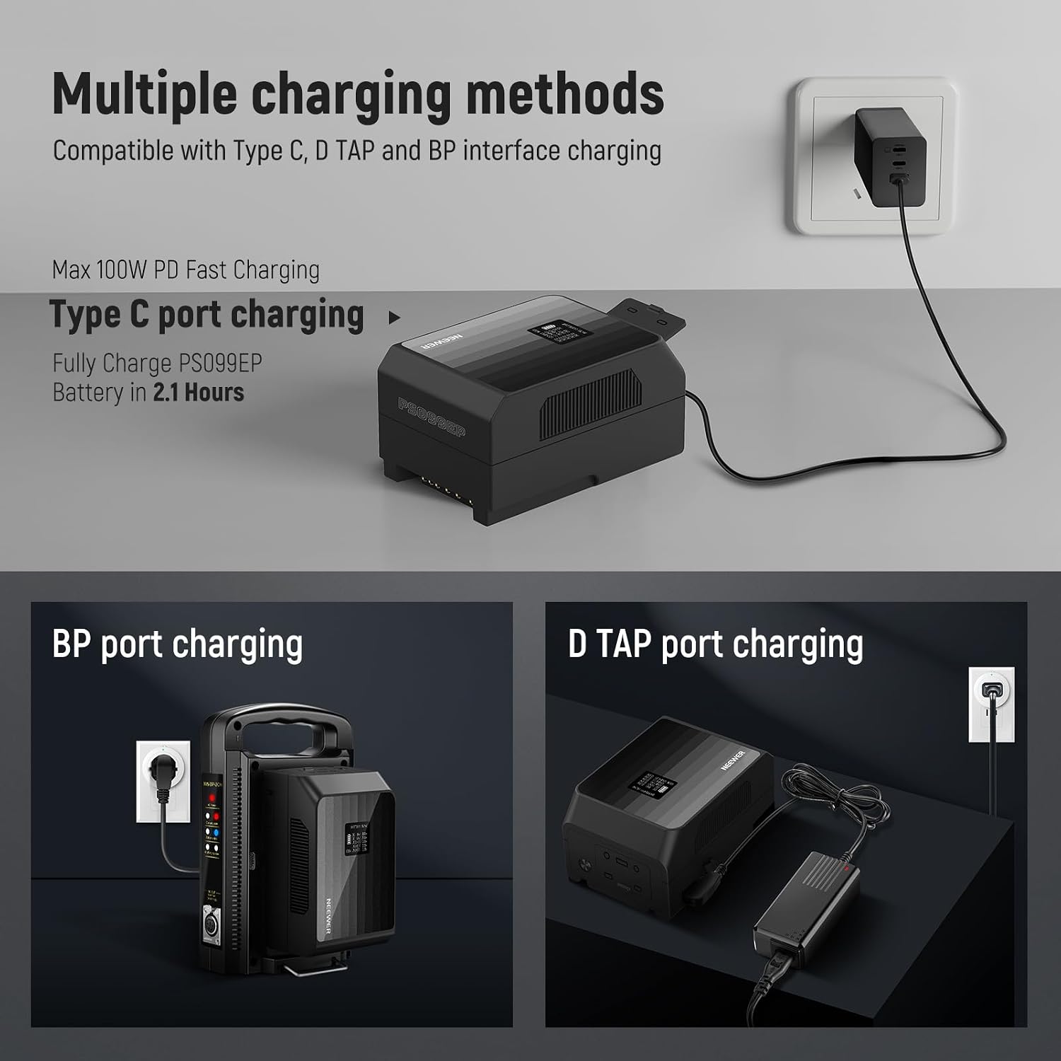 Detalle 2 de NEEWER PS099EP 99Wh V-mount battery 6800mAh