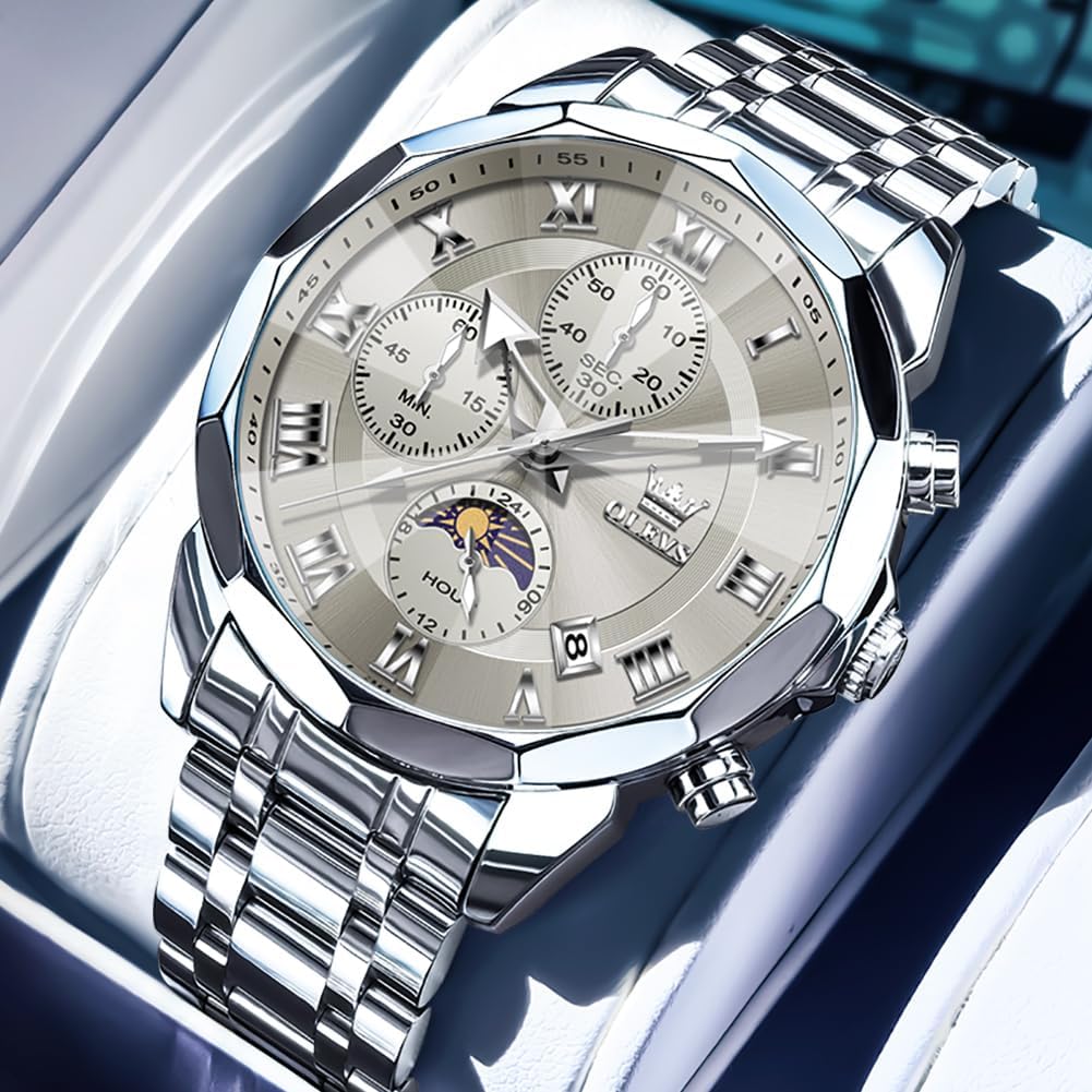 Detalle 2 de OLEVS Quarz Herrenchronograph 3 ATM