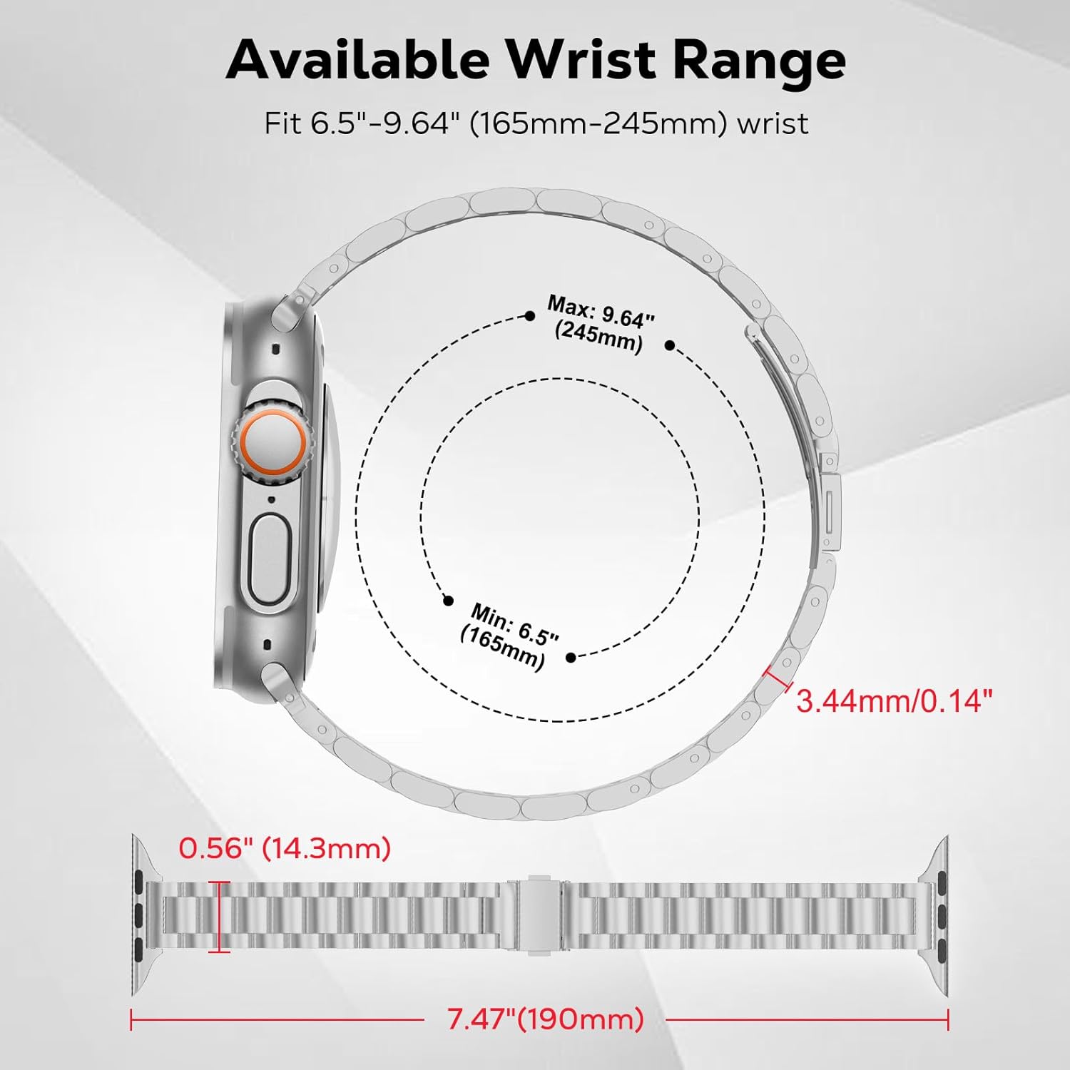 Thumbnail 4 de MoKo Slim Steel Band for Apple Watch