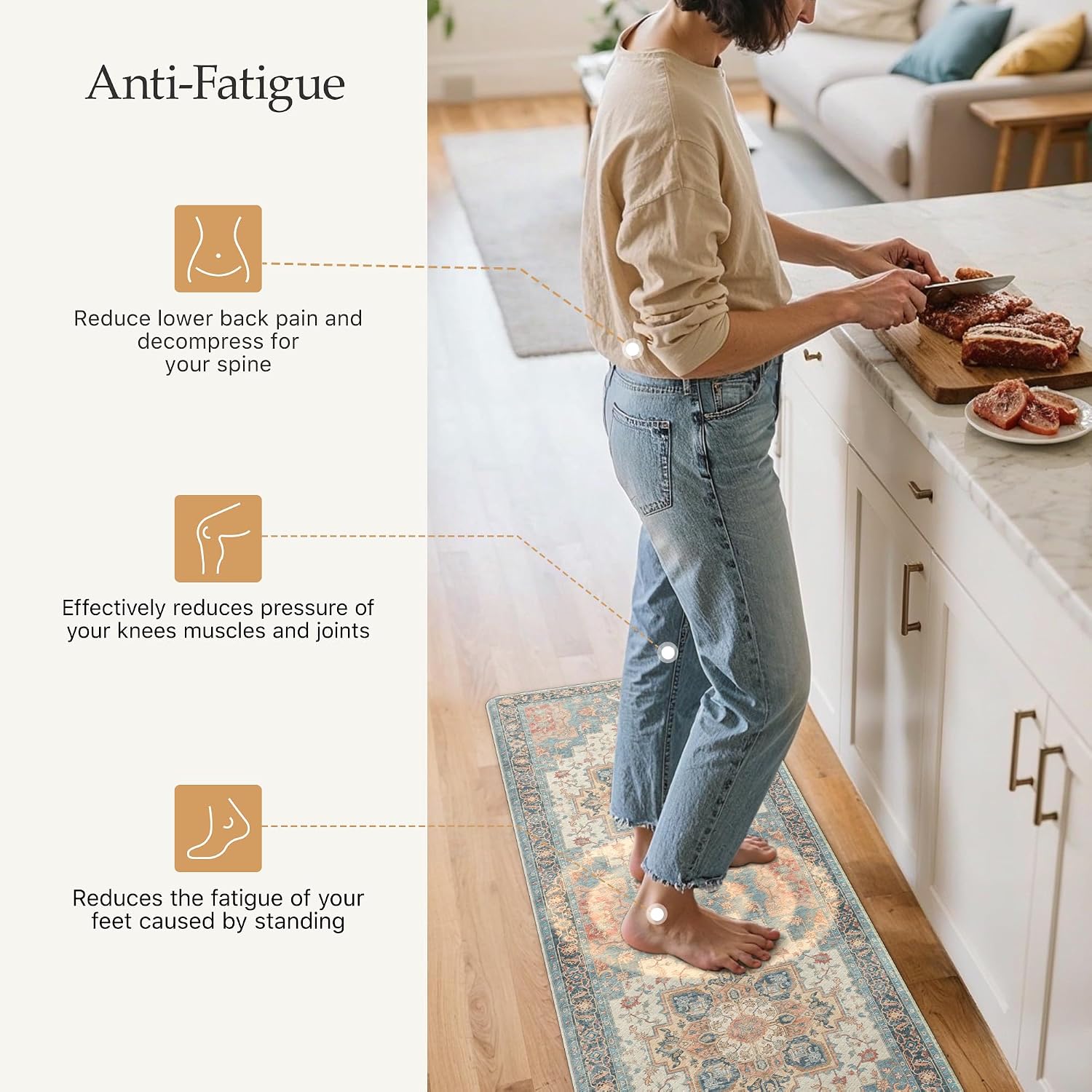 Thumbnail 2 de GENIMO Anti-Fatigue Kitchen Mat, 17" x 59