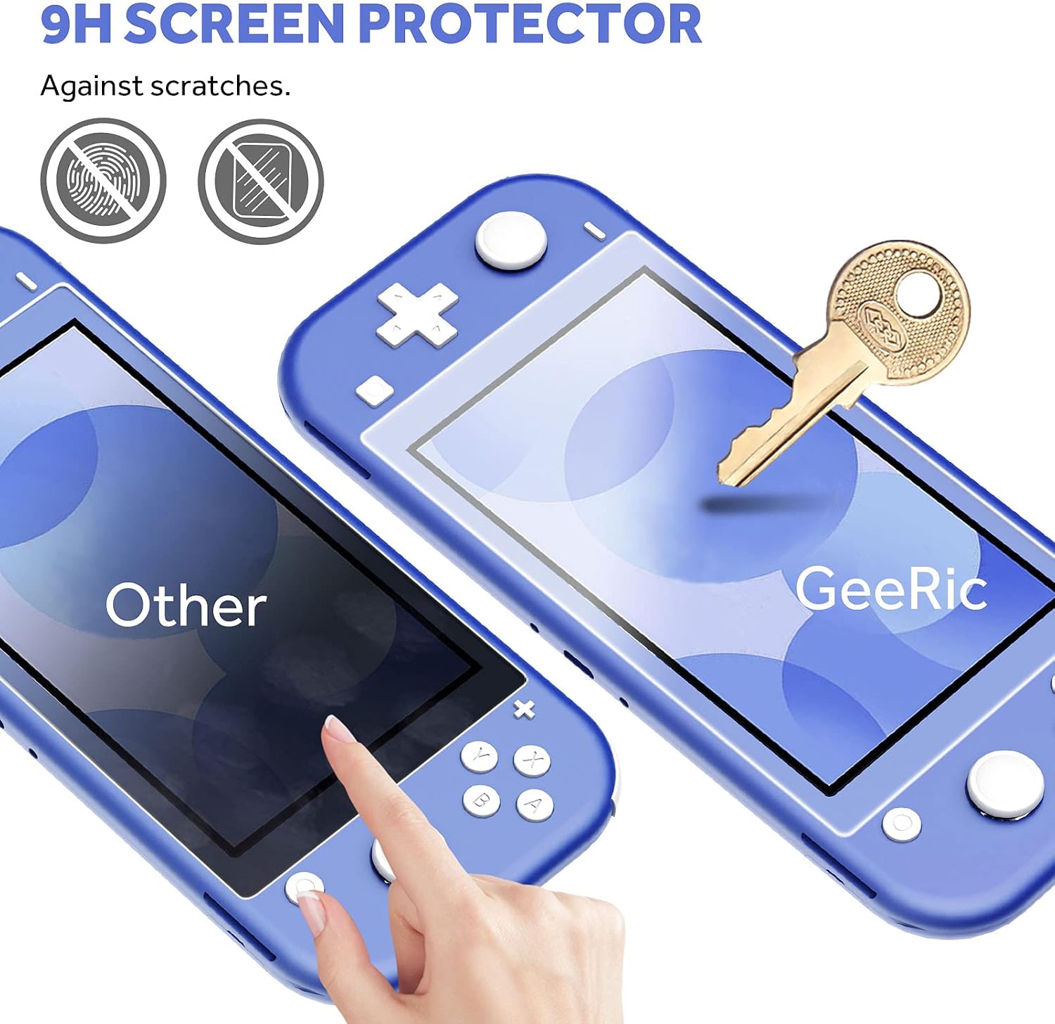 Thumbnail 5 de GeeRic Étui pour Switch Lite 2021 Bleu