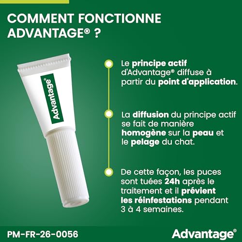 Thumbnail 6 de Advantage Chat & Lapin +4 kg – Pipettes anti puces (6 x 0,8 ml) pour chats et lapins