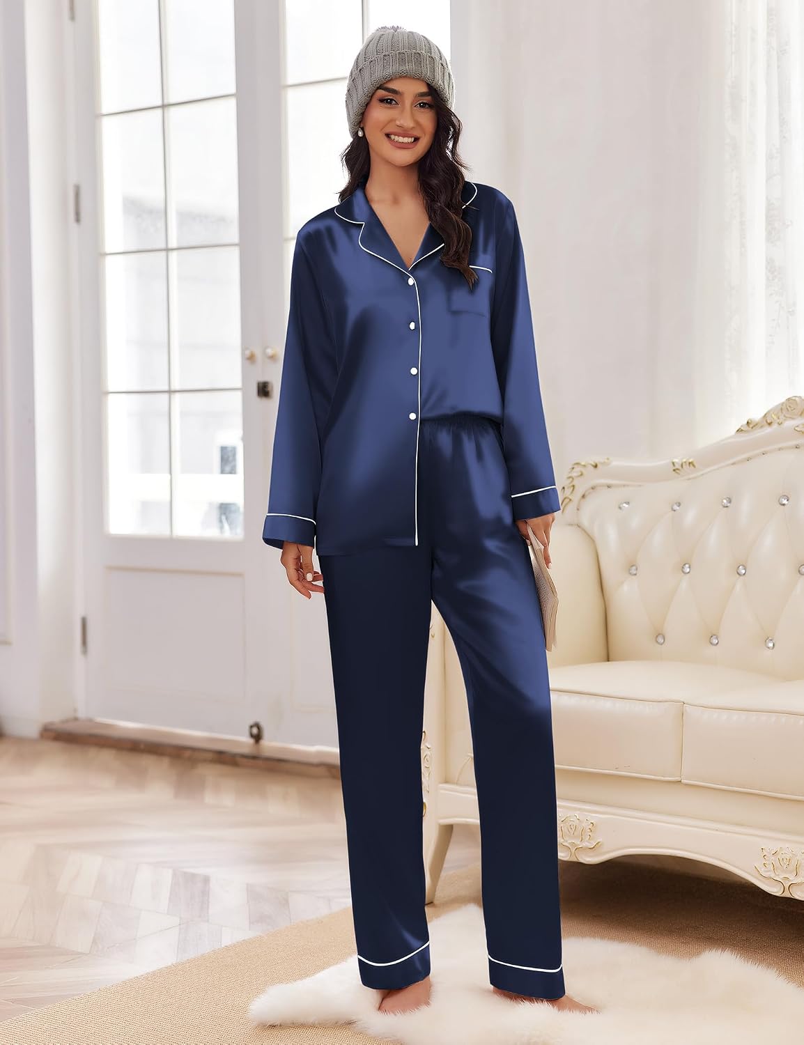 Thumbnail 1 de Ekouaer Pyjama femme manches longues