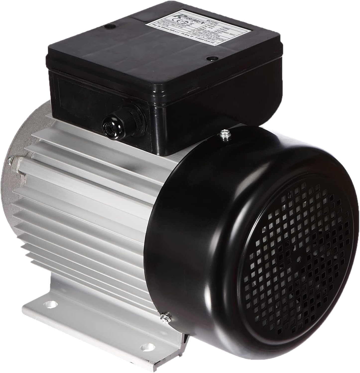 Detalle de Ribimex Motore Elettrico Monofase 1 CV – 1400 Giri/min, Carter in Alluminio e Rotazione Reversibile
