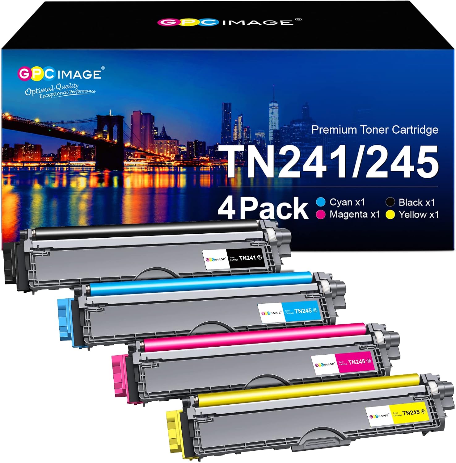 Detalle de Brother TN241 TN245 Toner 4-Pack