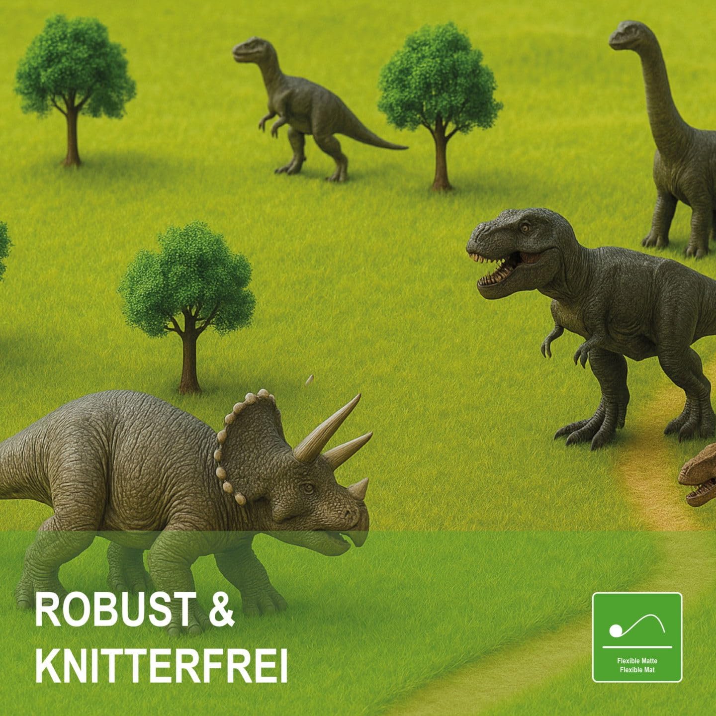 Thumbnail 6 de modellnatur Grasmatte 200 x 43 cm (Frühlingsgrün) – Kunstrasen für Modellbau, H0-Gelände & Dioramen