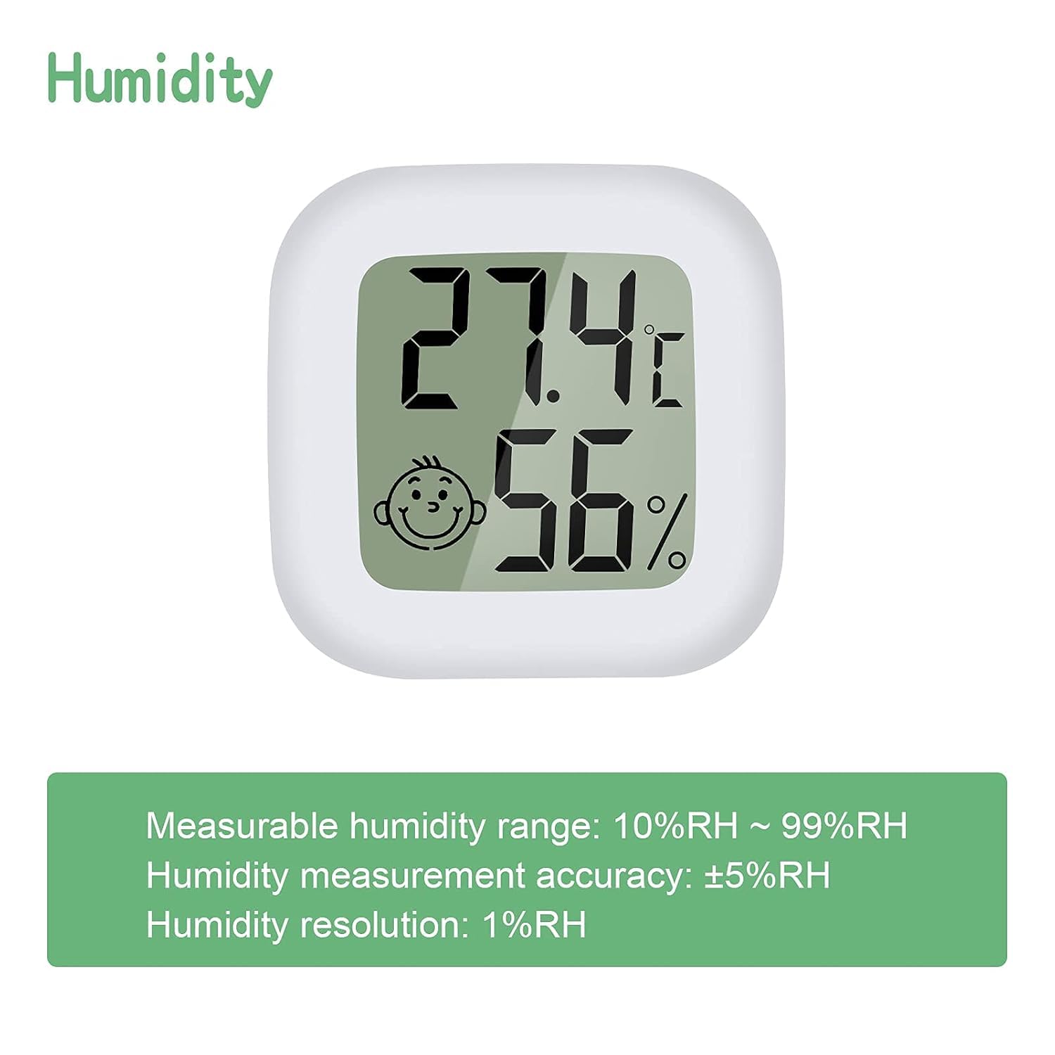 Thumbnail 2 de PAIRIER 4 Stück Luftfeuchtigkeitsmesser Thermometer