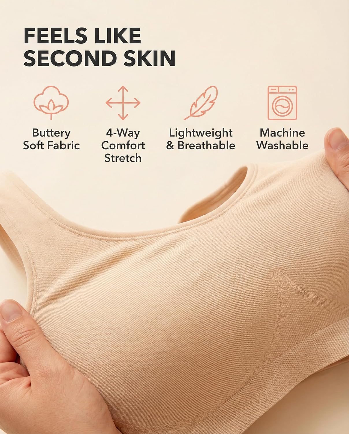 Thumbnail 5 de Shapermint Wireless Bras for Women (wire-free support, lightly padded seamless cups)