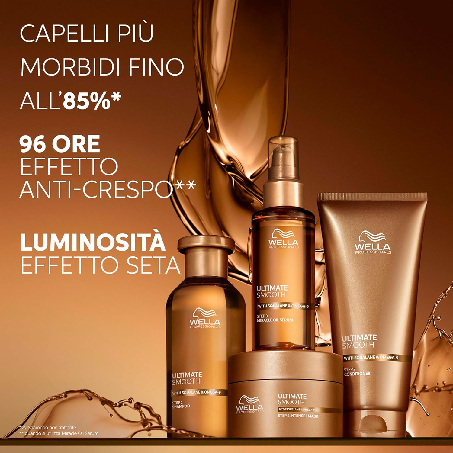 Thumbnail 6 de Wella Professionals Ultimate Smooth Maschera Capelli Ristrutturante con Squalano e Omega 9 (500 ml)