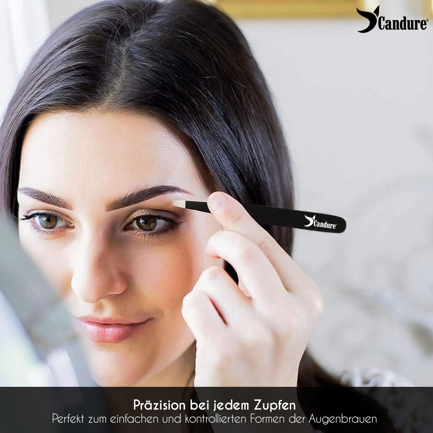Thumbnail 2 de Candure Eyebrow Tweezers Set for Professionals (5 Stück) – Edelstahl Pinzetten-Set für präzige Haarentfernung