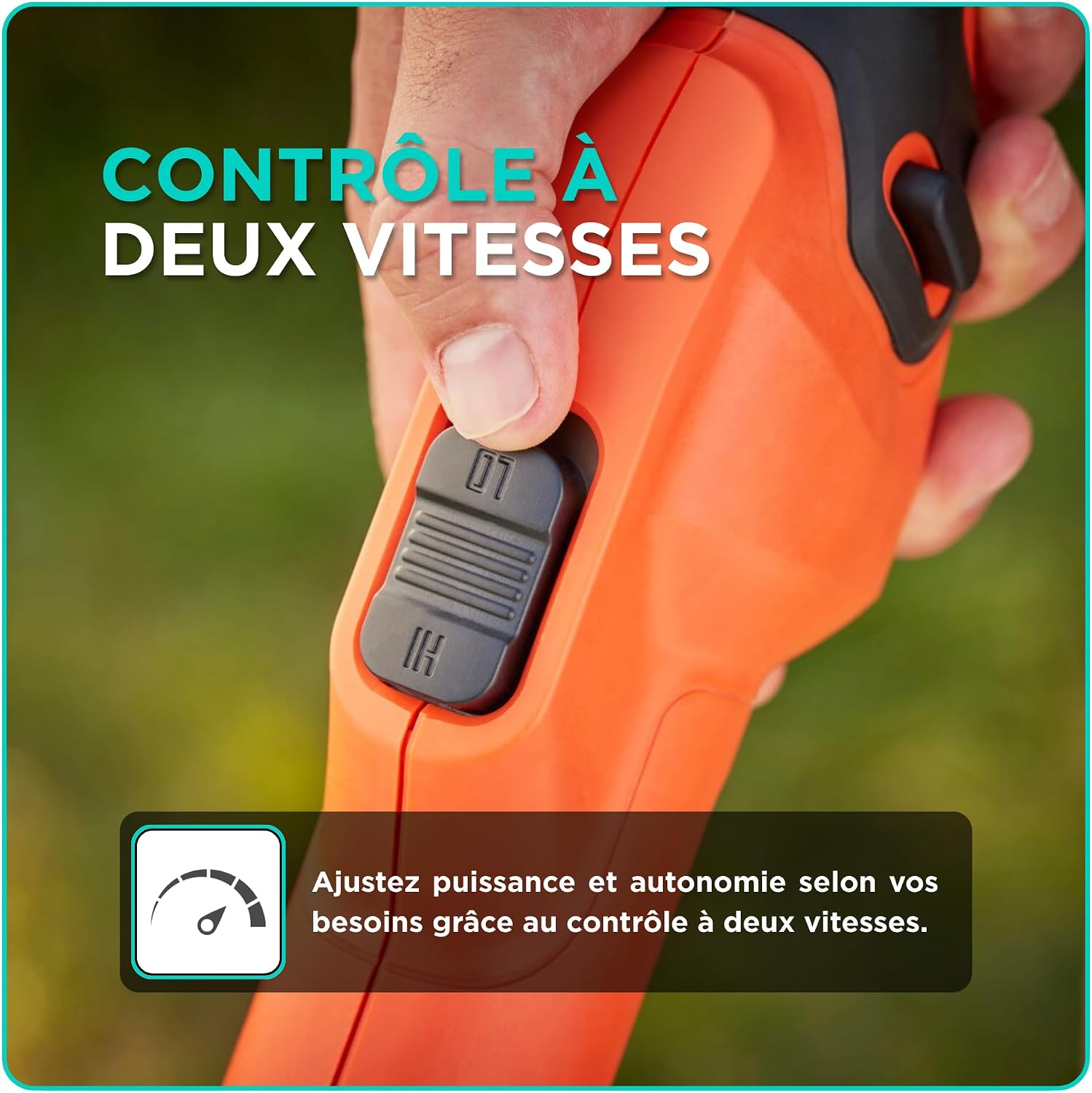 Detalle de BLACK+DECKER Coupe-Bordures sans Fil 36V BCSTA536L1-QW – Performance brushless et tête 180°