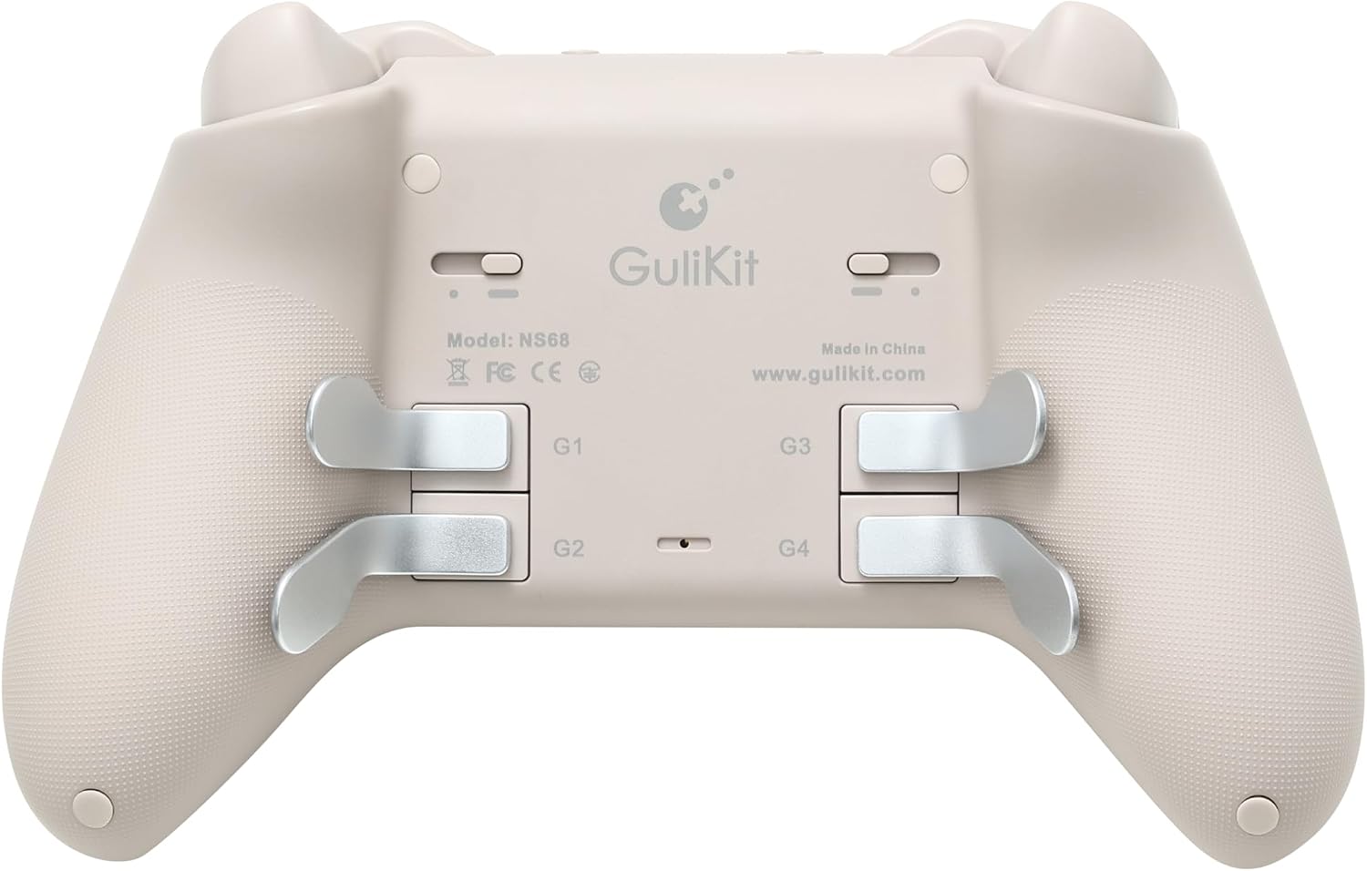 Detalle de GuliKit TT Pro Wireless Game Controller: Retro Brown, Bluetooth & Hyperlink Adapter