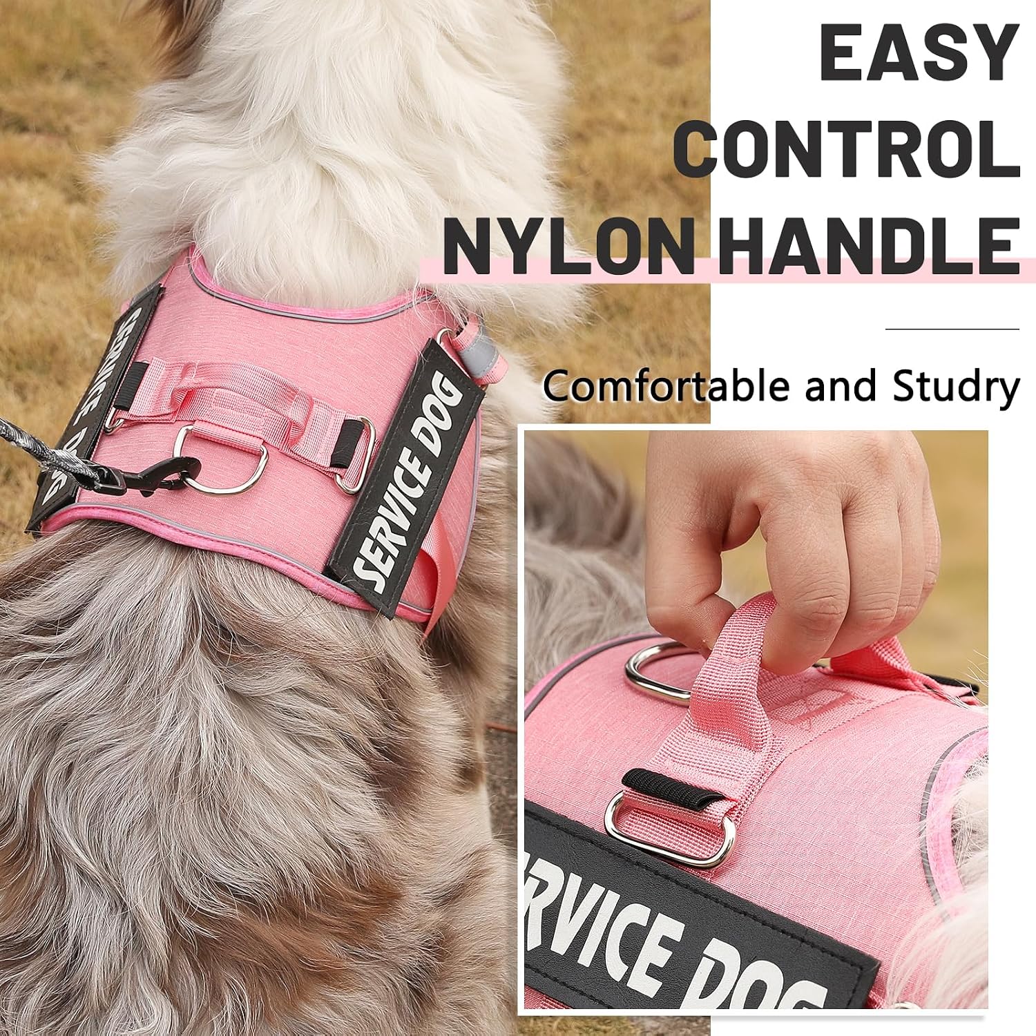Detalle de Belababy Service Dog Harness S, Light Pink