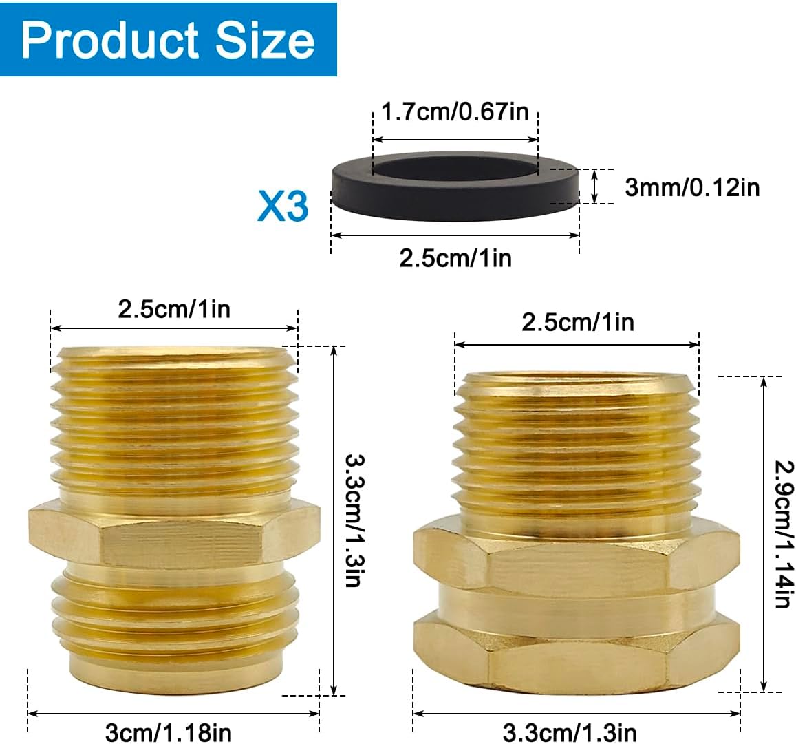 Thumbnail 1 de Garden Hose Adapters in Solid Brass