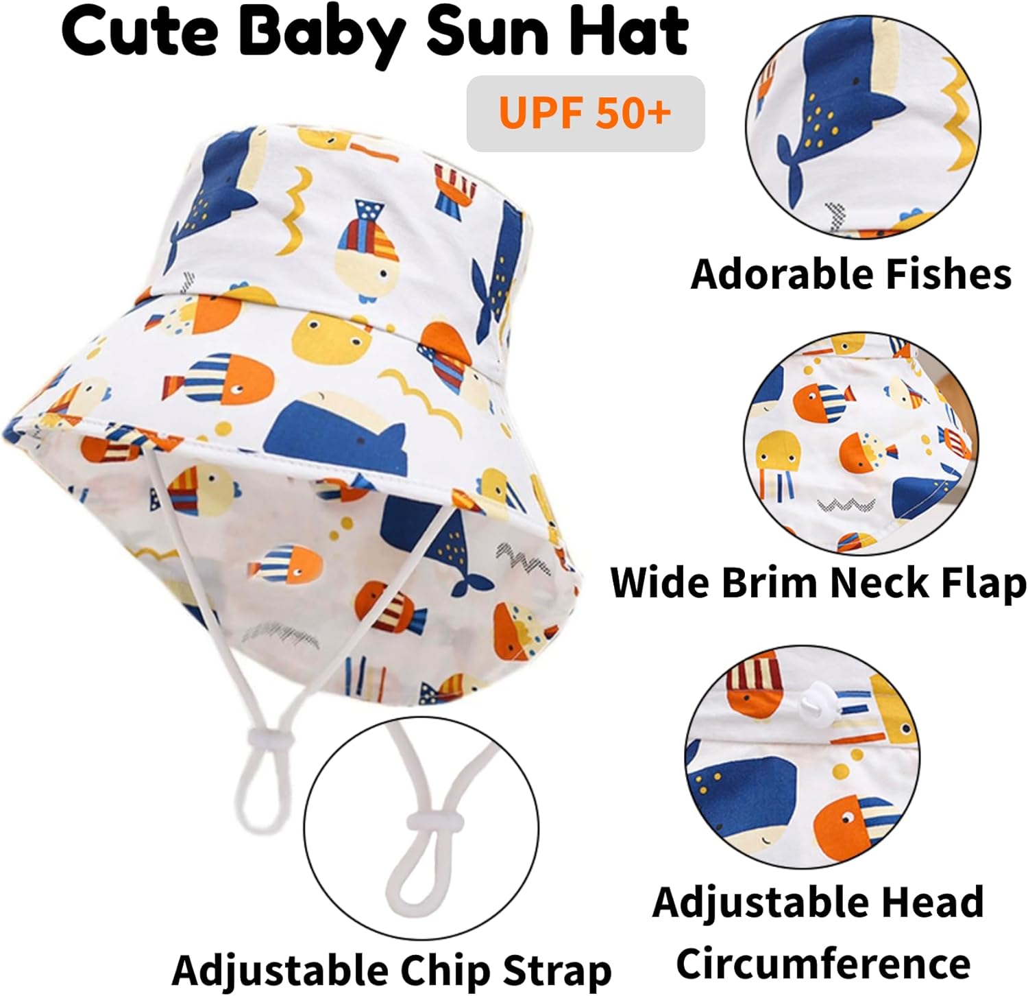 Thumbnail 1 de imKutie Baby Hat with UPF 50+ — Wide Brim Sun Hat for 6 Months to 8 Years