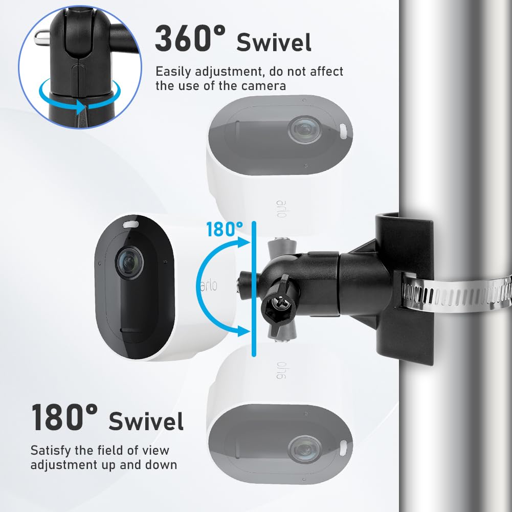 Thumbnail 2 de OFFCUP Supporto da parete regolabile per telecamere di sicurezza (2 pezzi) per Arlo Pro, Arlo Ultra, Arlo Go e altri modelli compatibili, nero