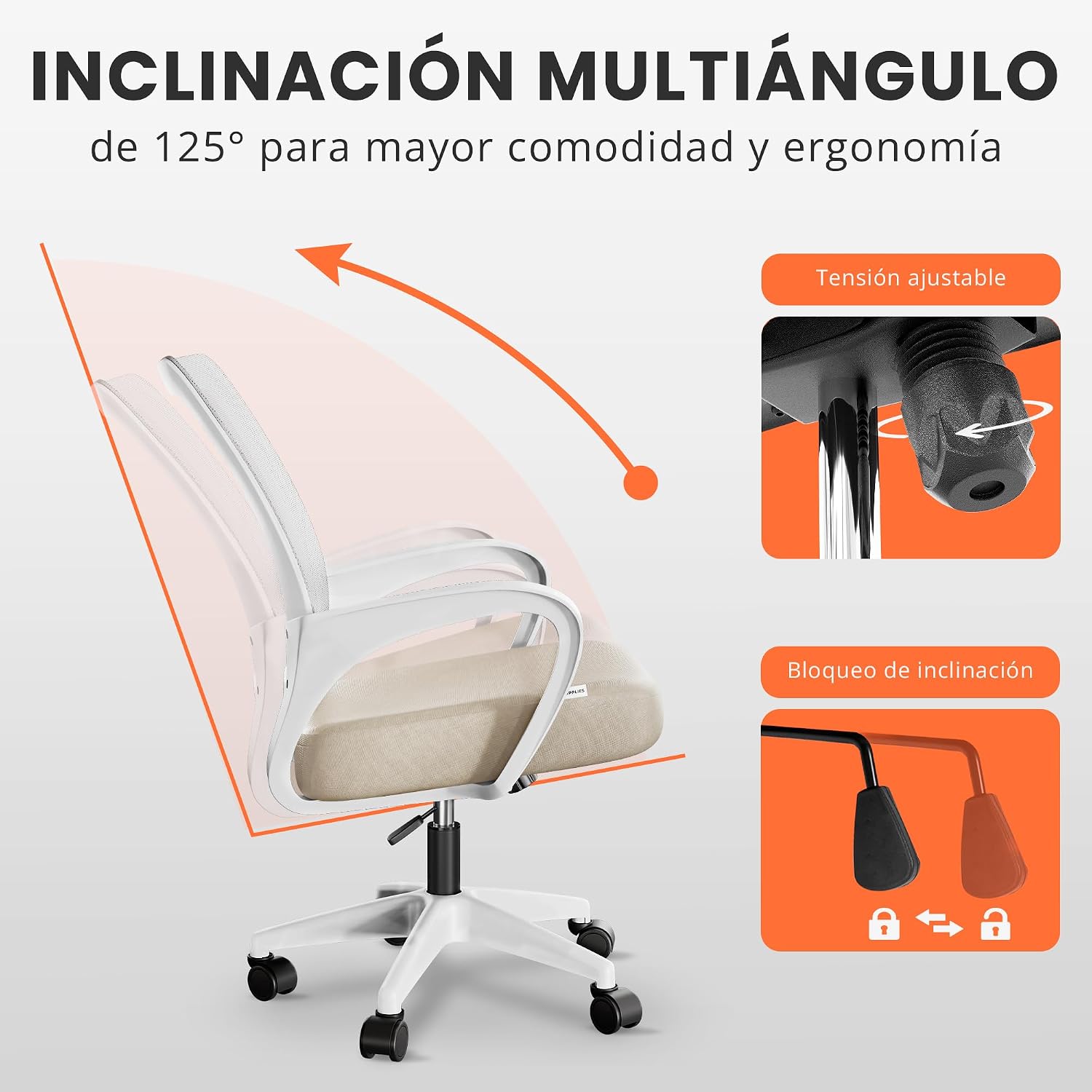Thumbnail 6 de JUPPLIES Silla Escritorio Ergonomica