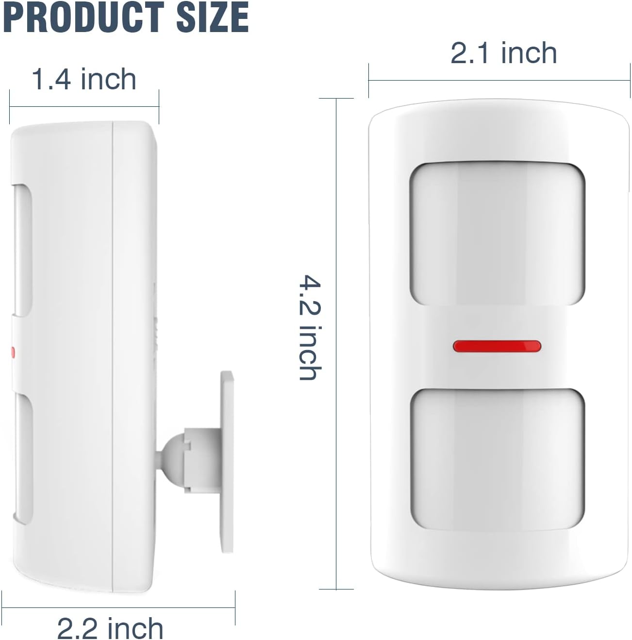Detalle de YISEELE Rilevatore PIR di movimento immunitario wireless per animali domestici (per sistema Wi‑Fi/GSM)