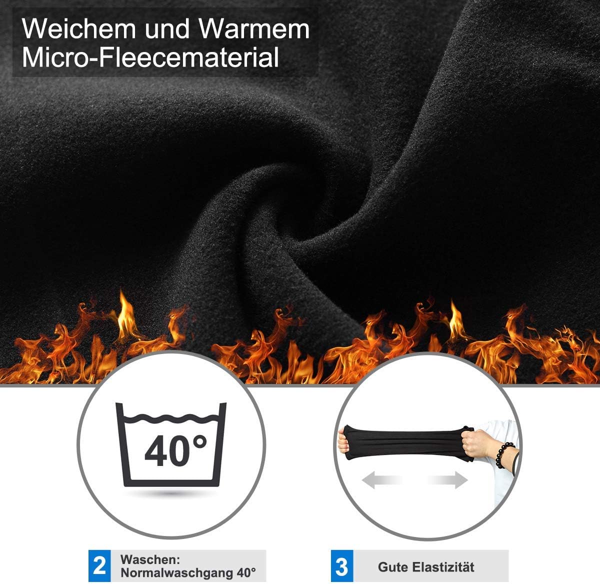Thumbnail 1 de HASAGEI Winddichter Fleece-Schlauchschal für Outdoor