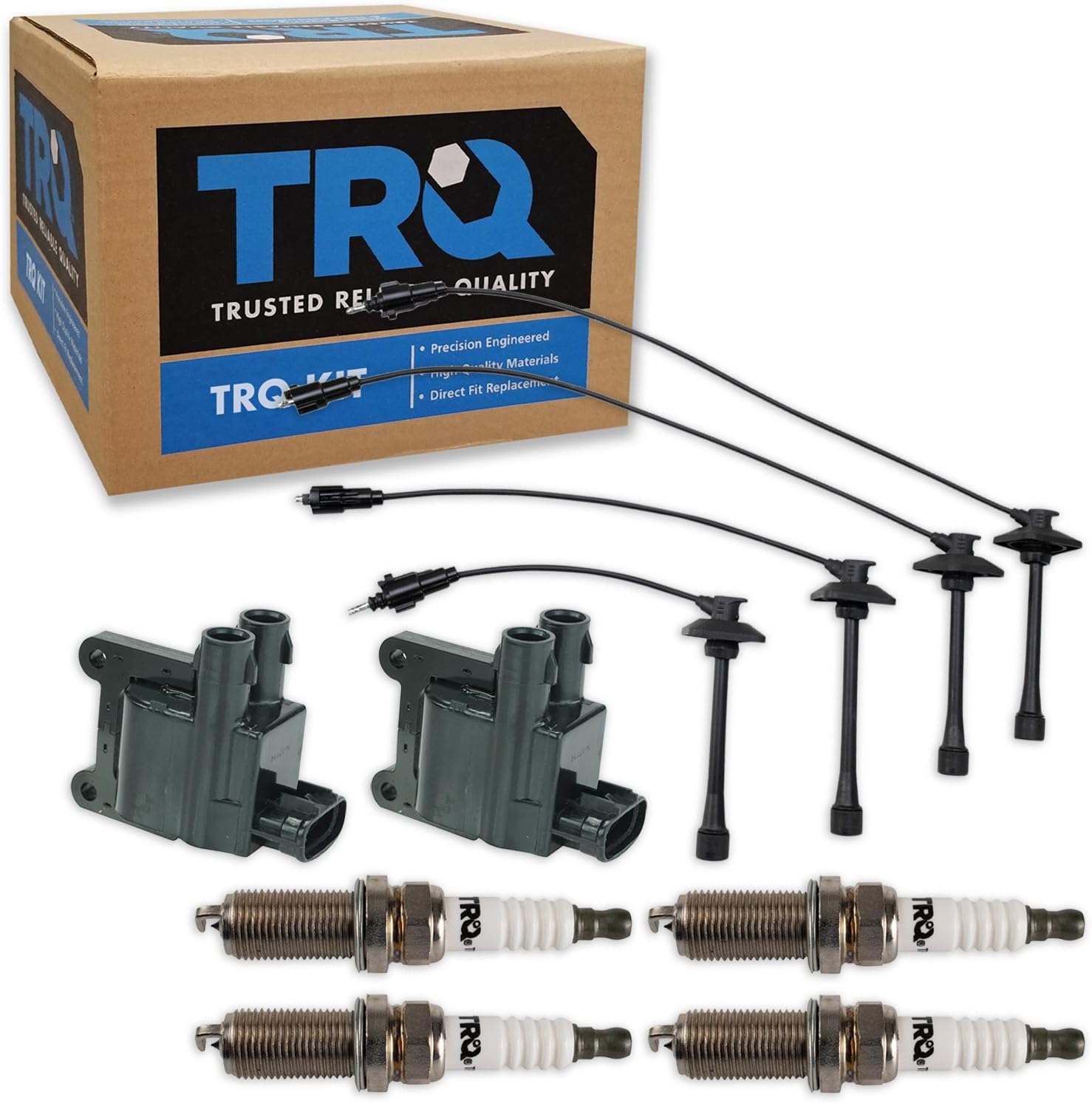 Detalle de TRQ Ignition Coil and Spark Plug Kit with Iridium Plugs