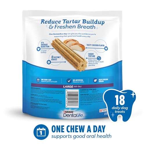Detalle 2 de Dentalife Daily Dental Chews for Large Dogs, 18 ct Pouch (Purina Dentalife)