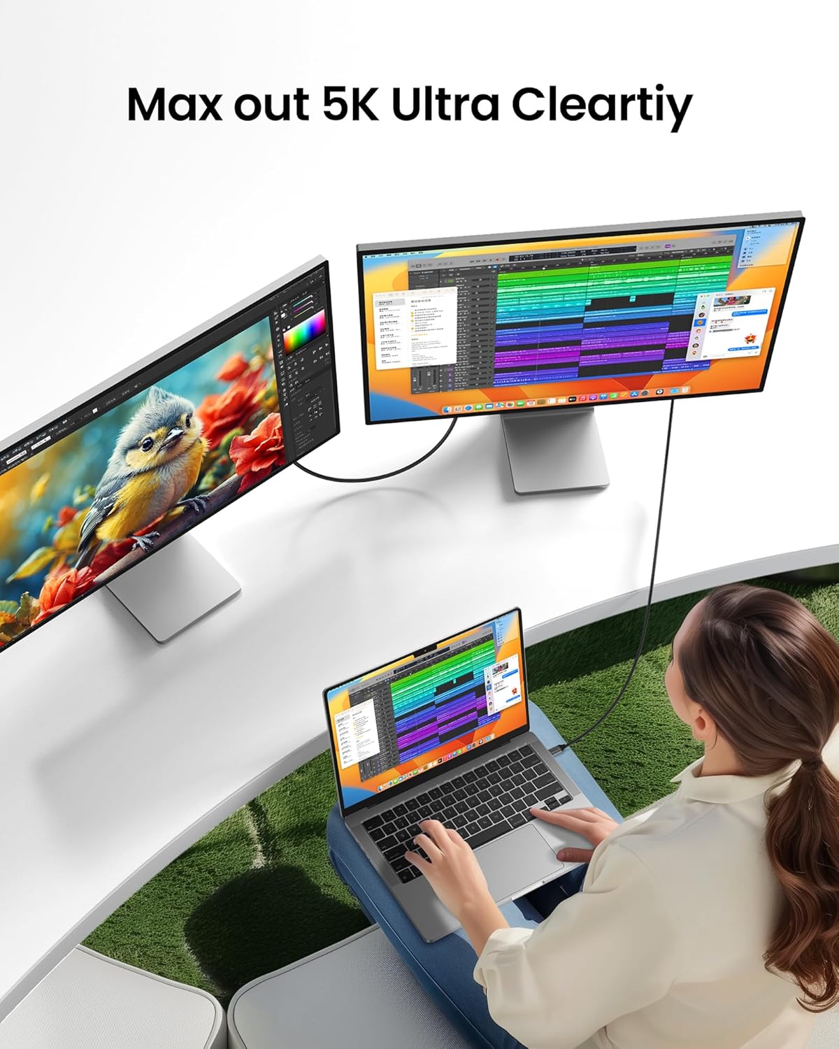 Thumbnail 3 de Silkland USB4 Cable 5m 20Gbps for Thunderbolt