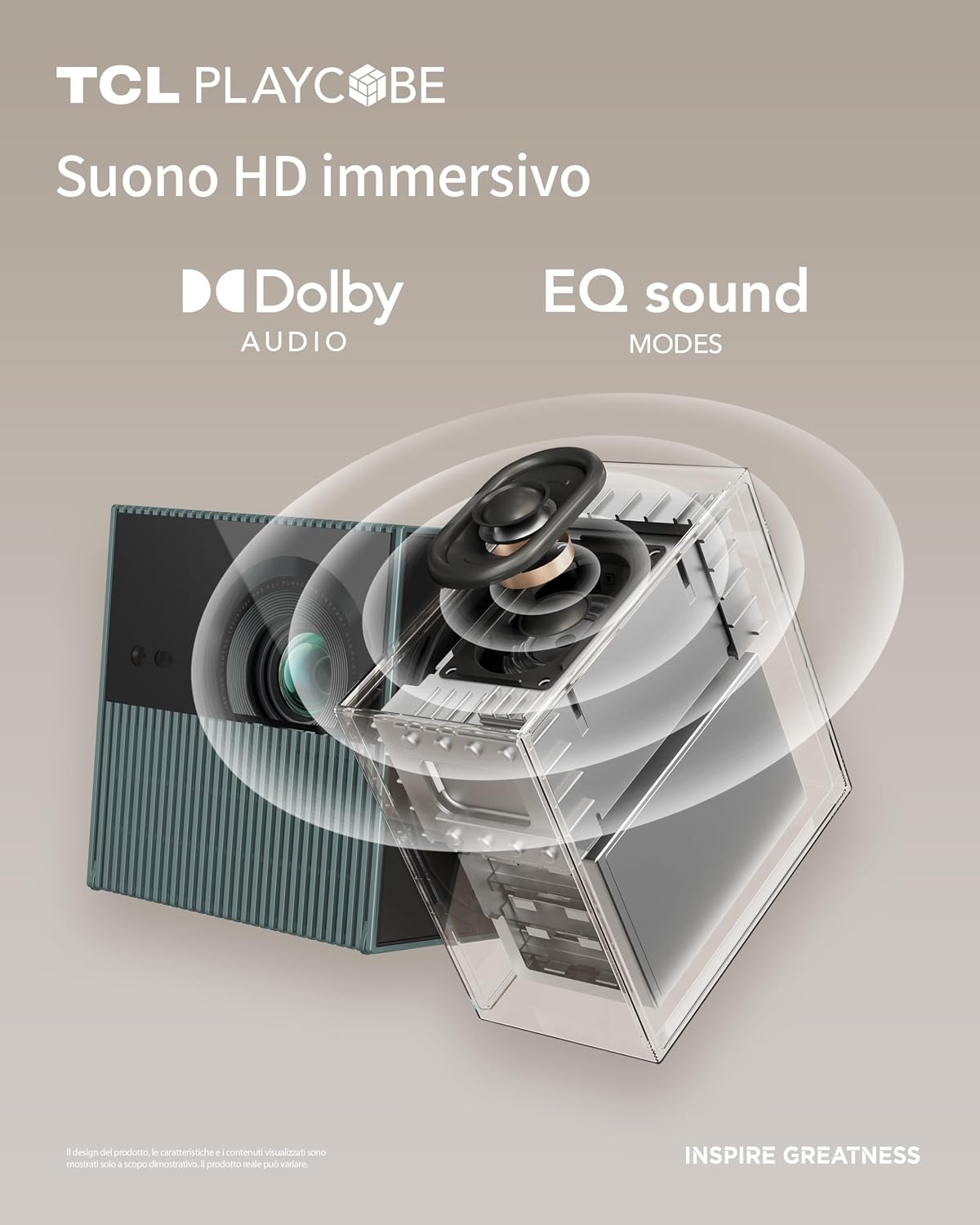 Thumbnail 6 de TCL PlayCube Proiettore 4K FHD portatile mini con Wi‑Fi e Bluetooth, autofocus e keystone