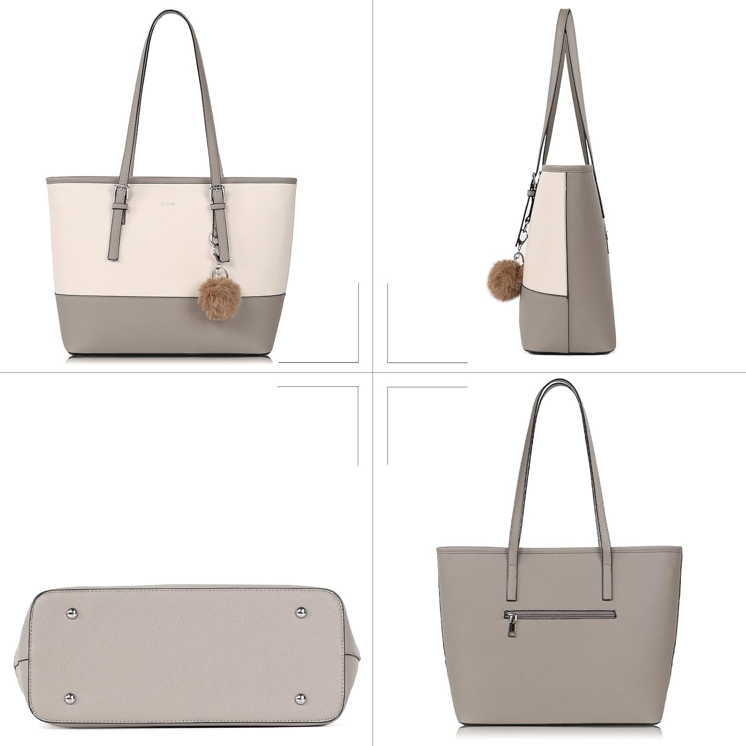 Thumbnail 6 de TANTOMI 15.6-inch tote bag for women with detachable wallet and card holder