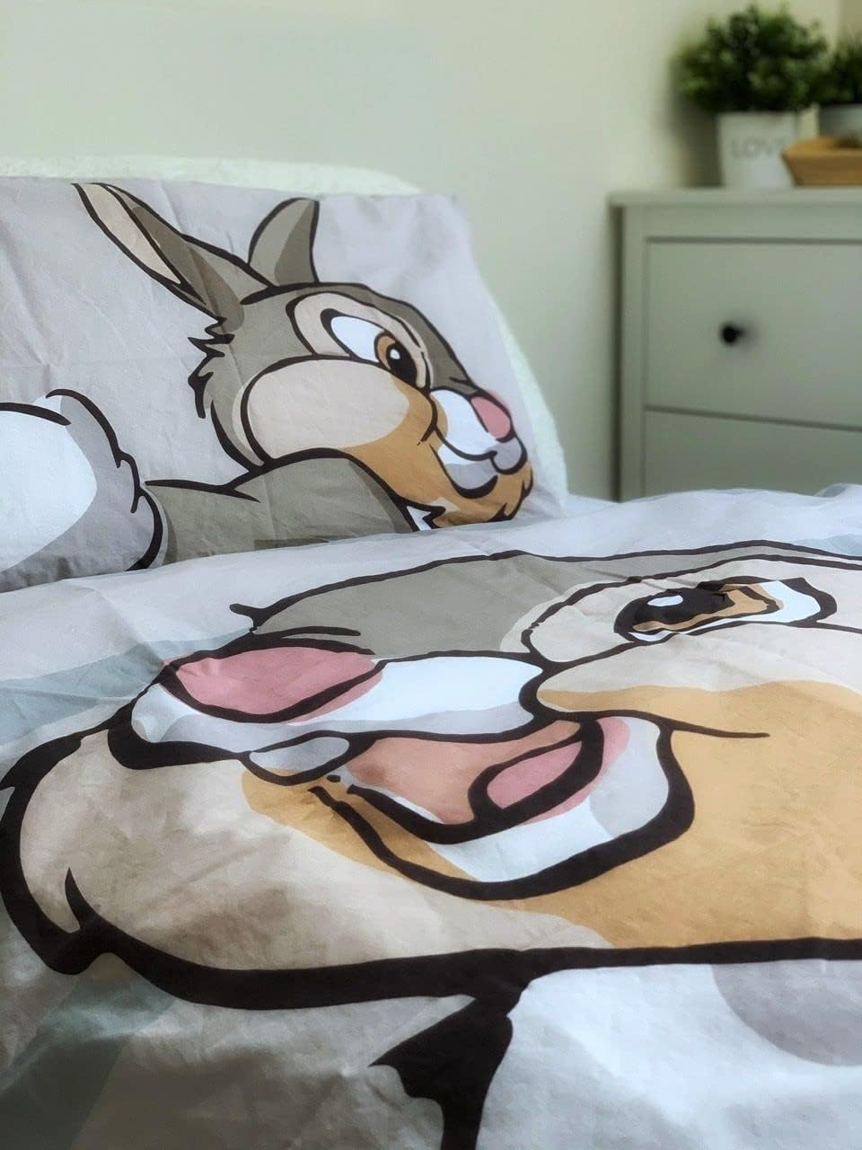 Thumbnail 3 de Disney Set di biancheria da letto Bambi – Copripiumino reversibile in cotone 100% (100 x 135 cm) + federa 40 x 60 cm