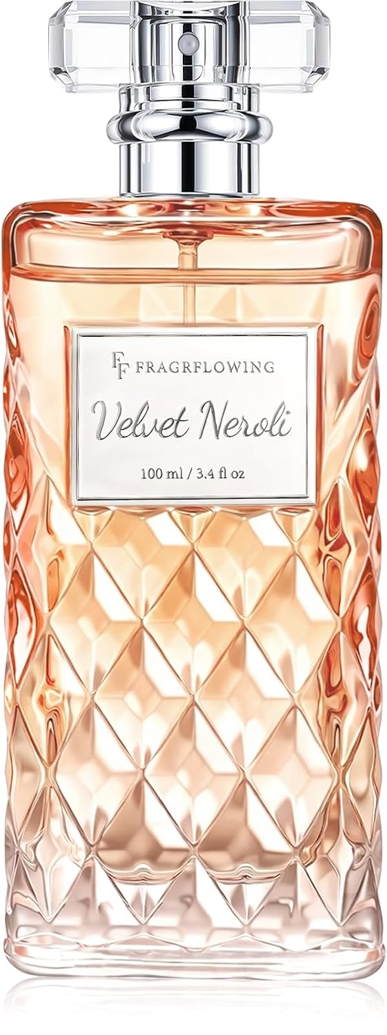 Detalle de FF FRAGRFLOWING Velvet Neroli Perfume for Women, Alcohol-Free, 3.4 fl oz