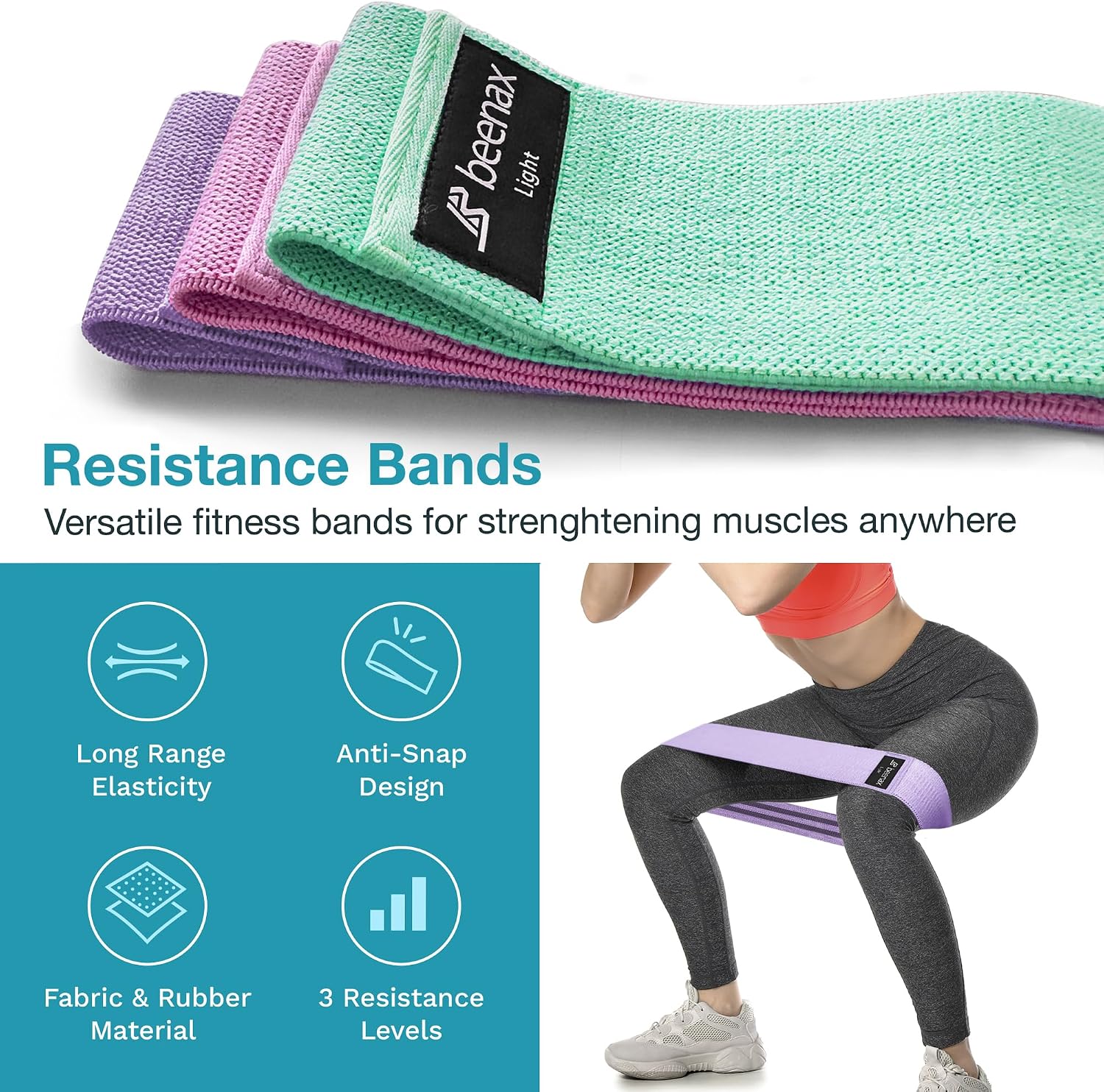 Thumbnail 3 de Beenax Pilates Ring Set 12 inch