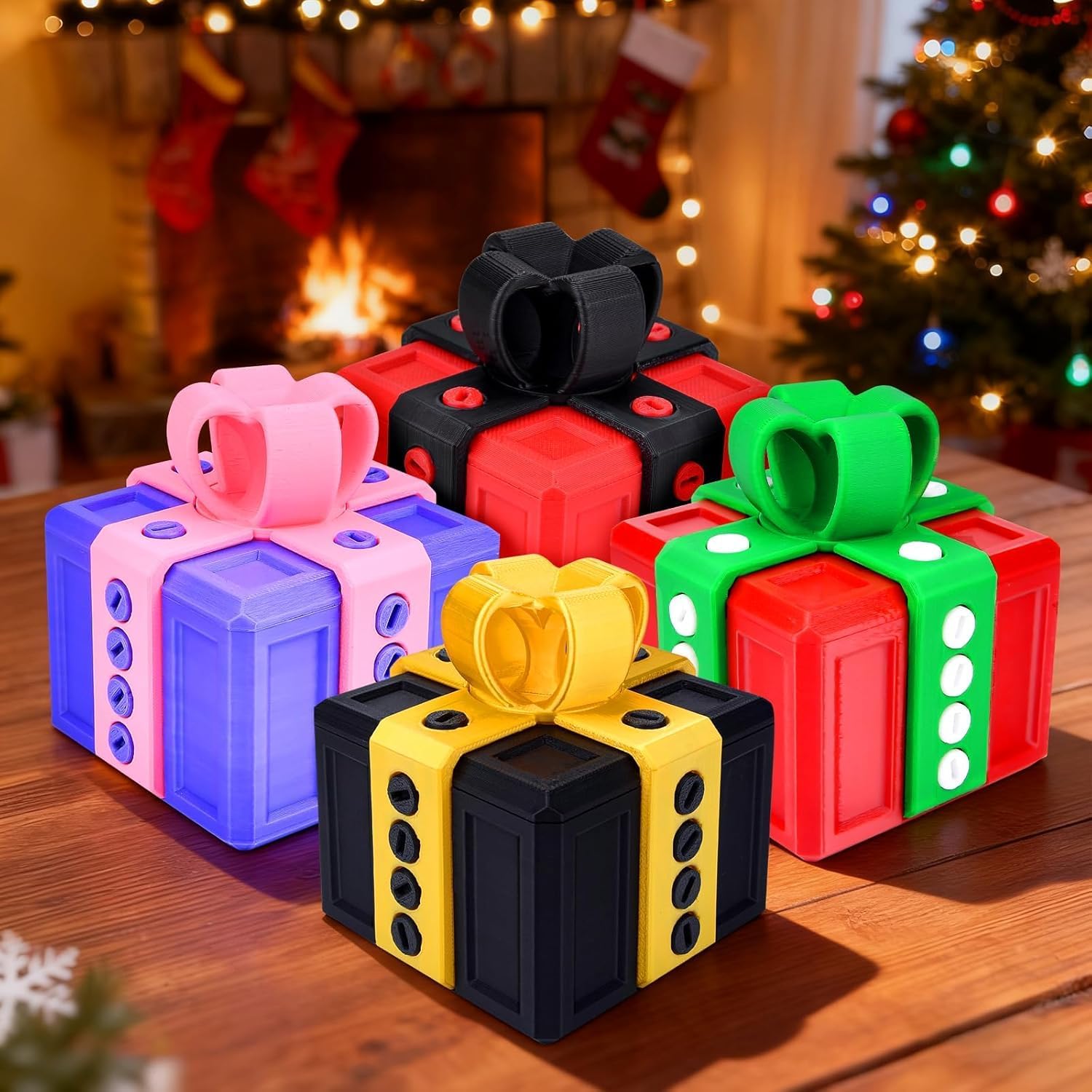 Detalle de CelestiMingle 3D-puzzelgeschenkdoos met schroeven en draaimechanisme