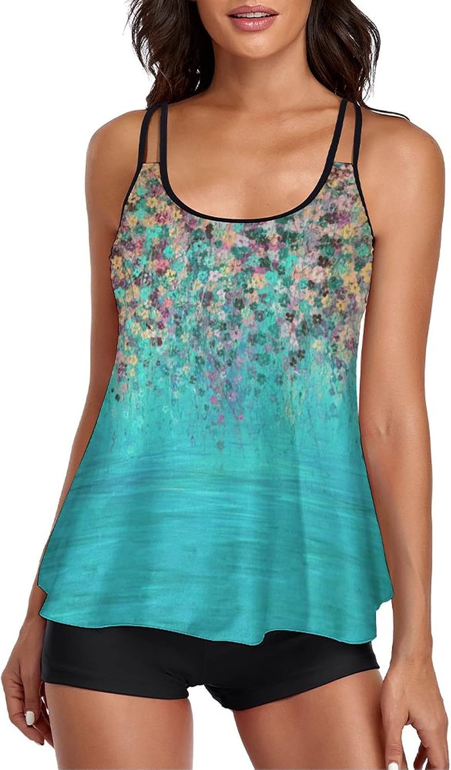 Thumbnail 5 de Urchics 2026 Two-Piece Tankini Swimsuit Tummy Control