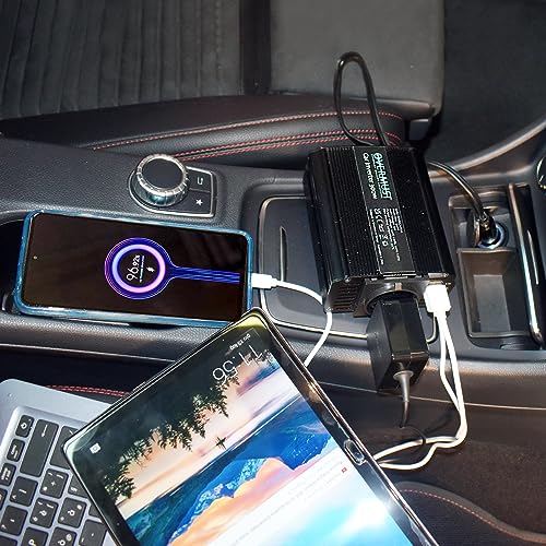 Thumbnail 1 de OVERMUST Inversor coche 300W — adaptador 12V a 220V 📱