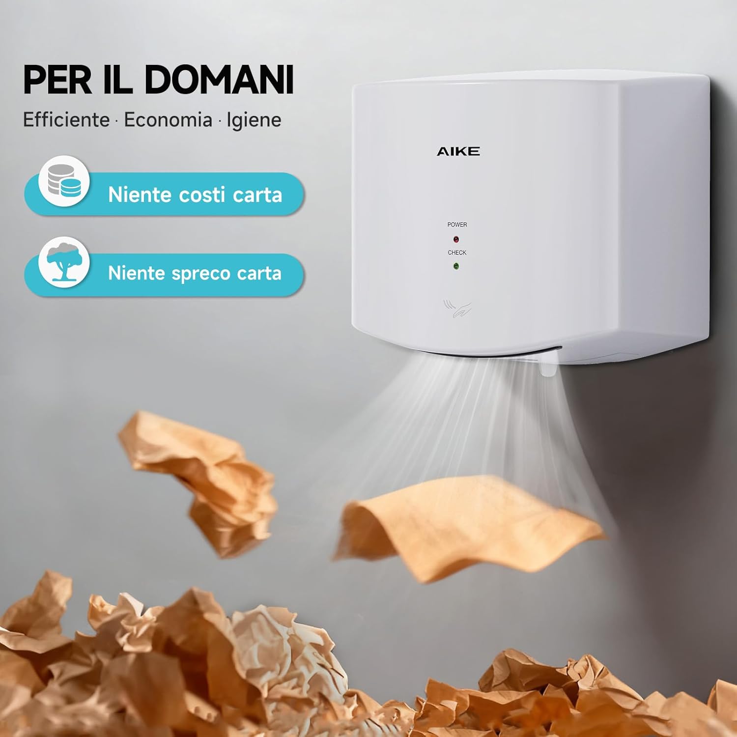 Thumbnail 2 de AIKE Air Wiper asciugamani 1400W 220V