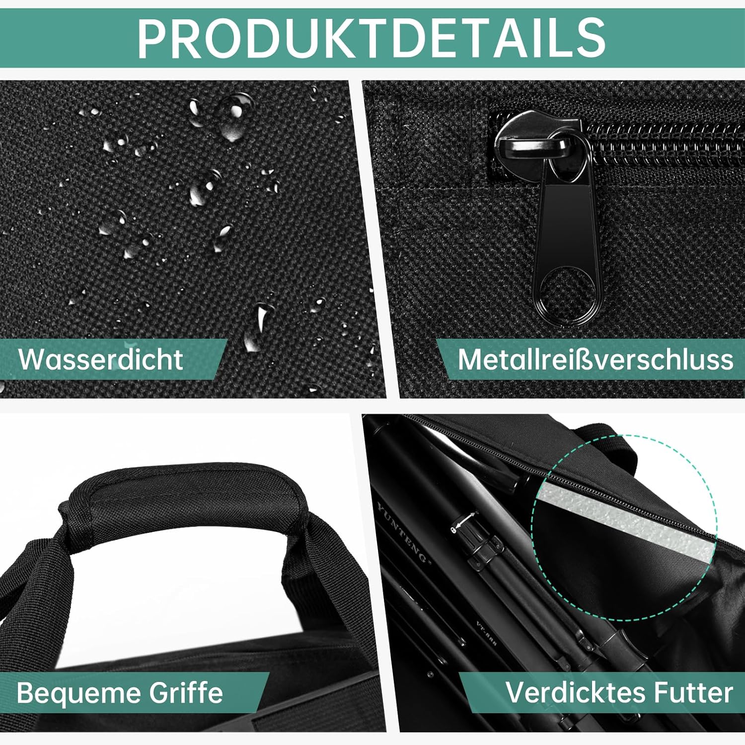 Detalle 1 de OUUTMEE 29,9 Zoll Tragbare Stativtasche 76 cm