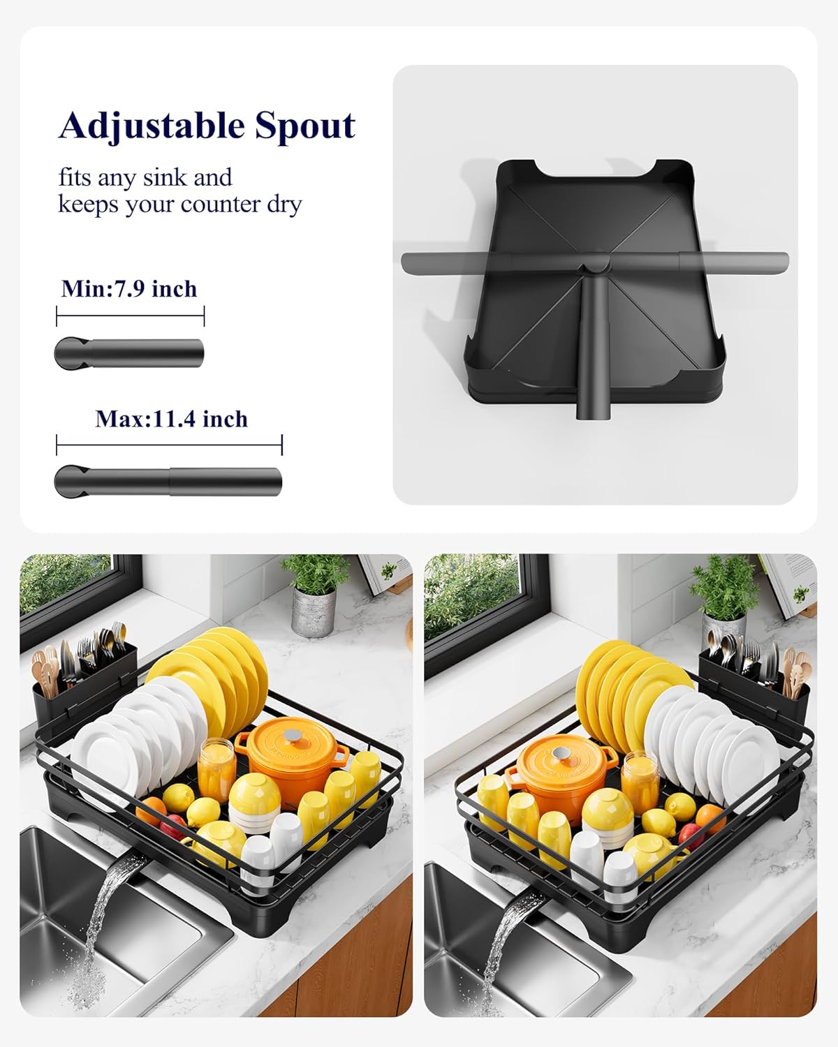 Detalle 2 de Kitsure Dish Drying Rack 15.7-inch