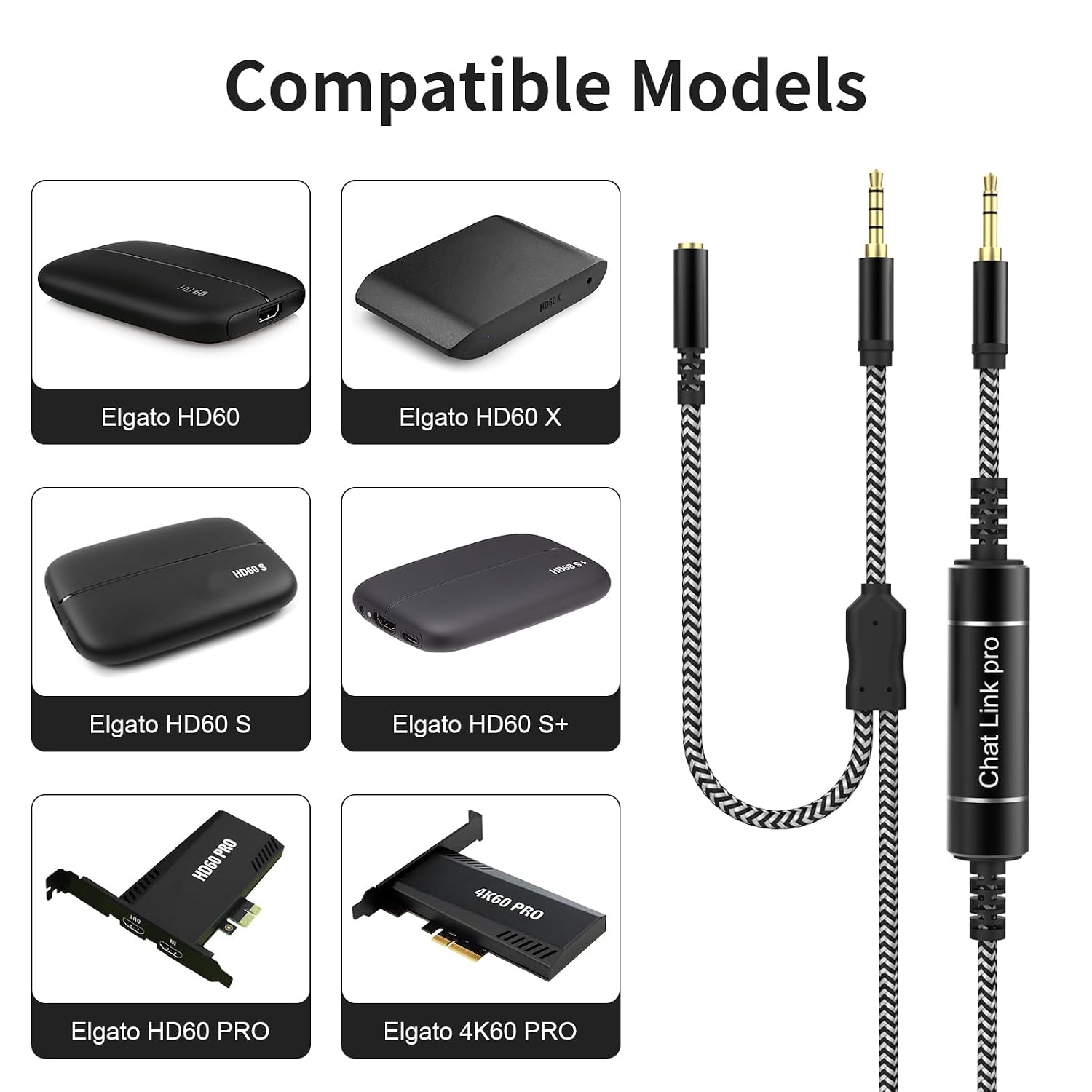 Detalle 2 de Chat Link Pro audio cable, 8.8 ft
