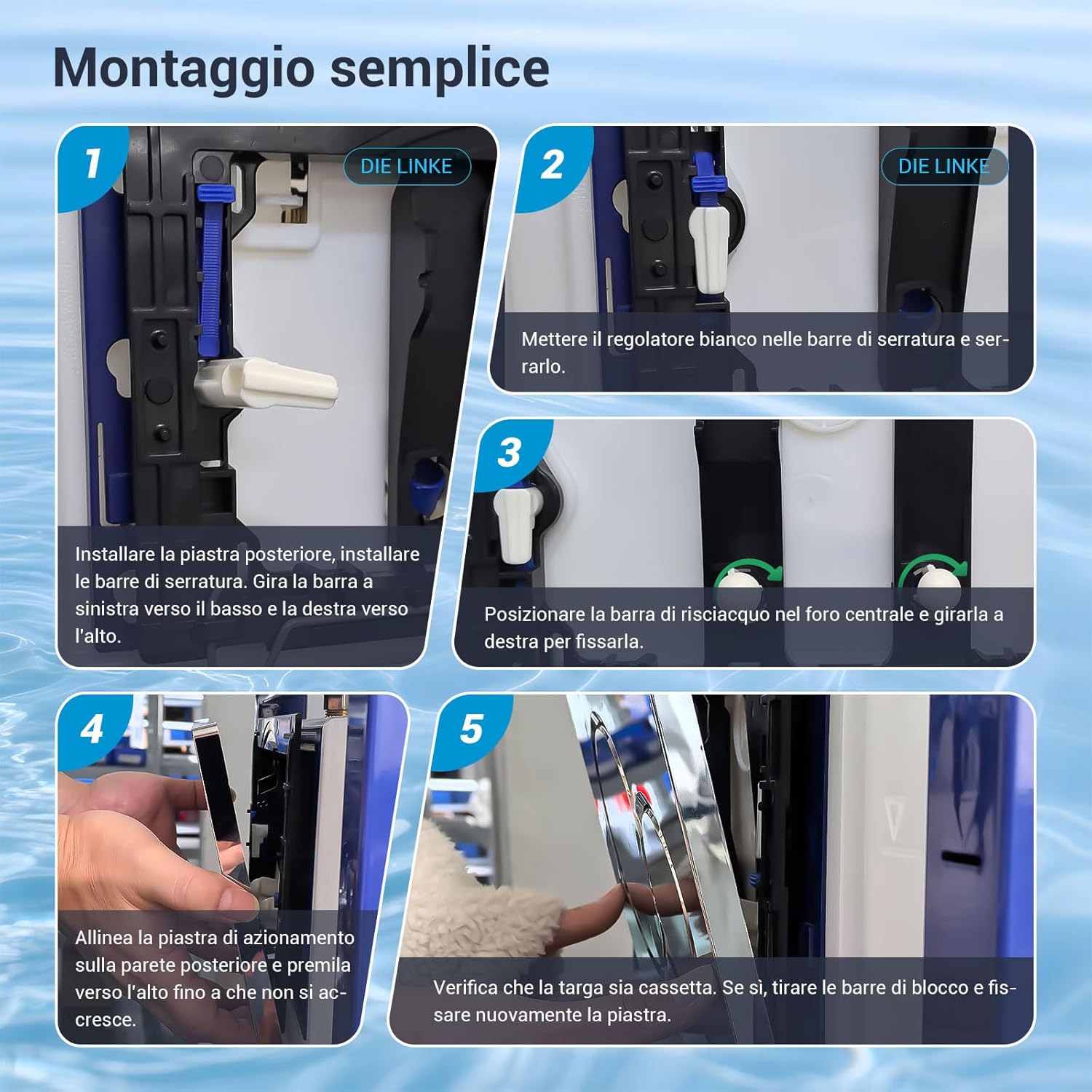 Thumbnail 6 de Mendorio Placca di comando WC 246x164 mm