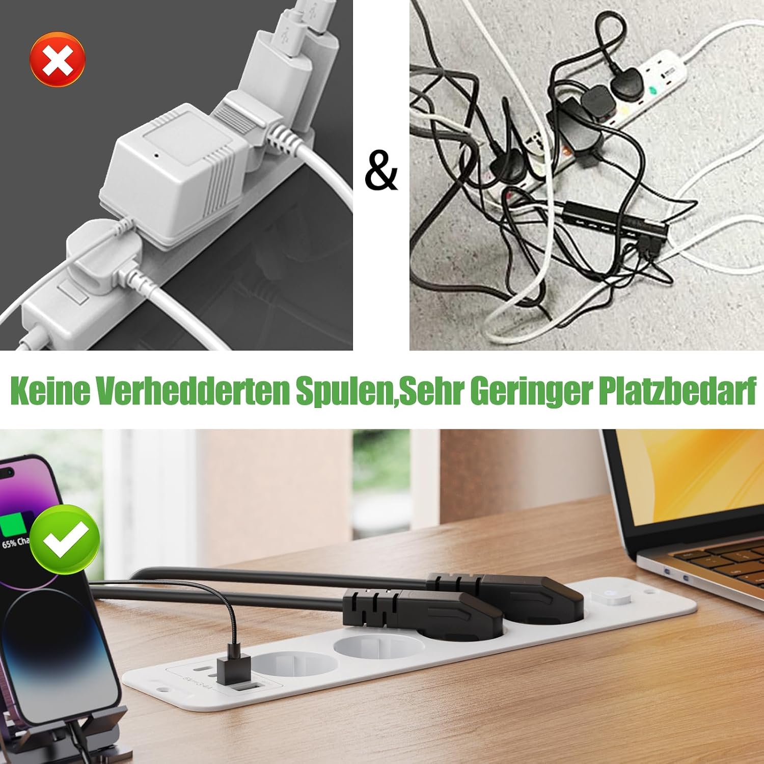 Thumbnail 5 de KEAGAR Versenkbare Steckdose 2 m Kabel 🔌