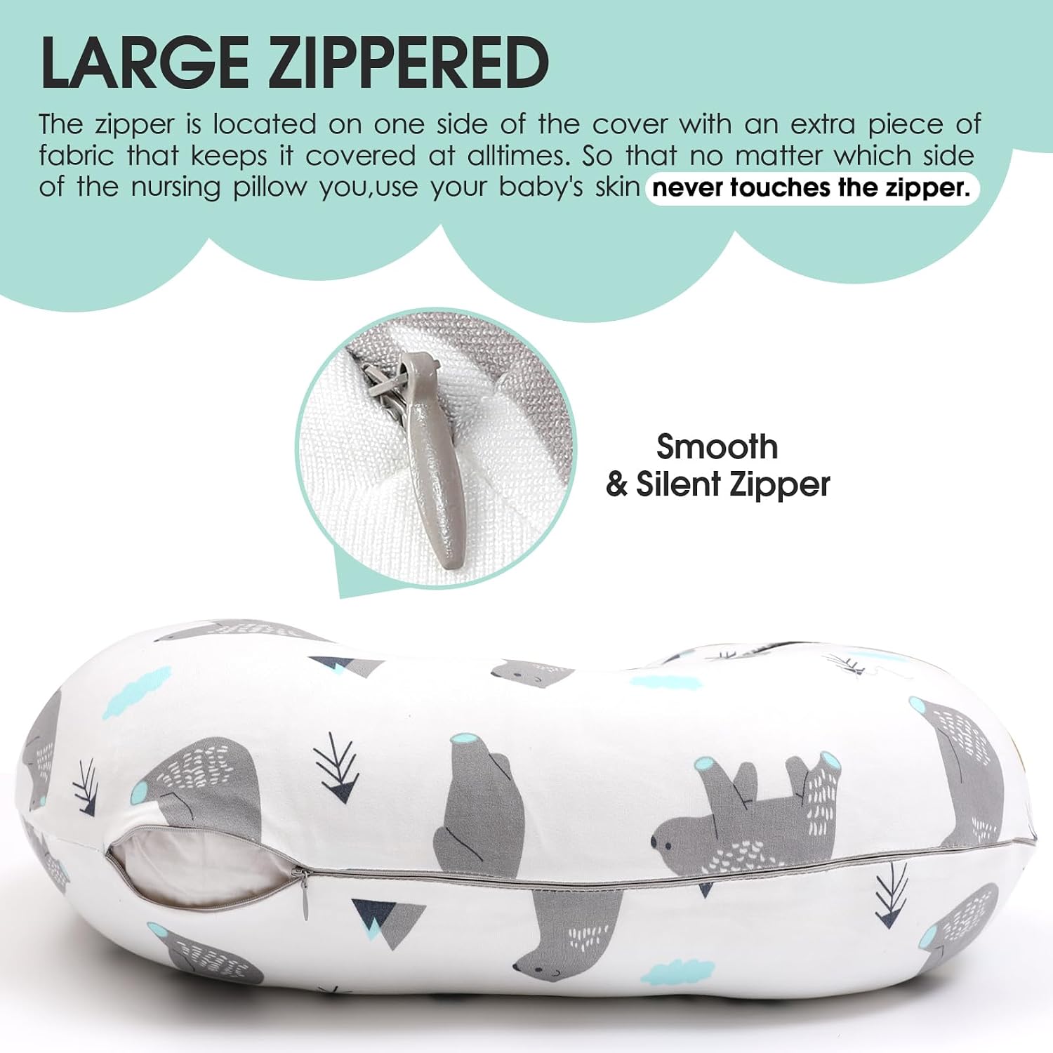 Detalle de BROLEX Nursing Pillow Covers 2-Pack