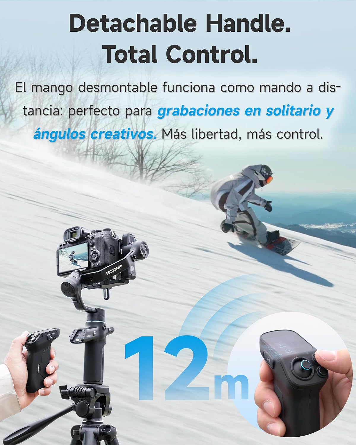 Detalle de FeiyuTech SCORP Mini 3 Pro Gimbal 3 ejes